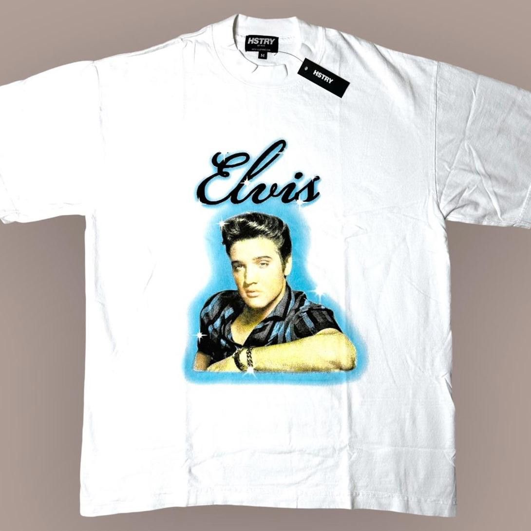 Band Tees NWT HSTRY X Elvis Airbrush Graphic T-Shirt White Unisex M Size US M / EU 48-50 / 2 - 1 Thumbnail