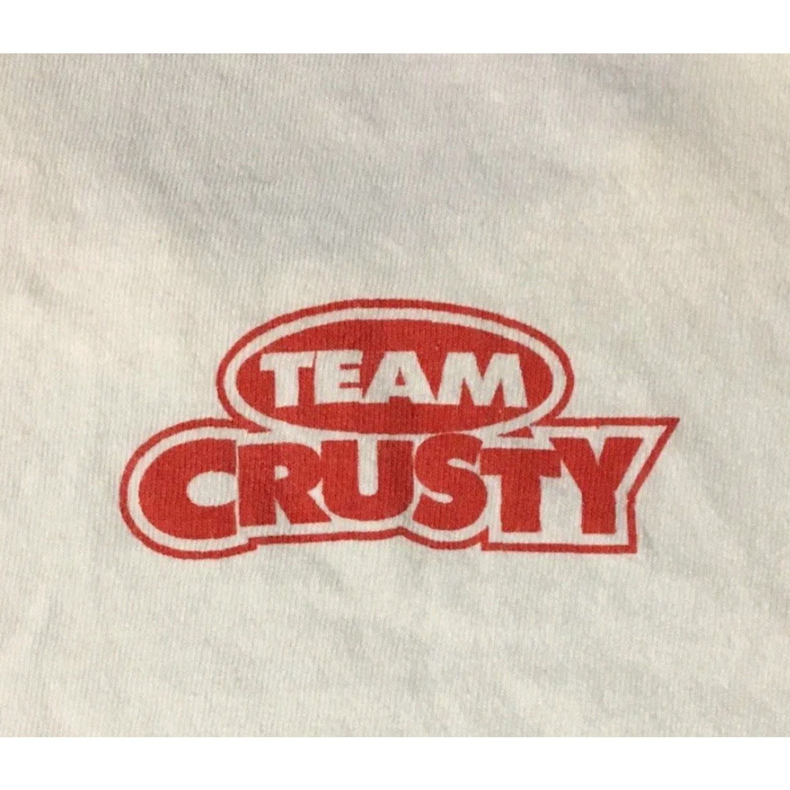 Rusty Vtg 90s Crusty Middle Finger Faded Tommy Flag Shirt XXL Funny Crude Joke Grunge Shirt Mens 2XL White USA Parody Distressed Style Size US XXL / EU 58 / 5 - 4 Thumbnail