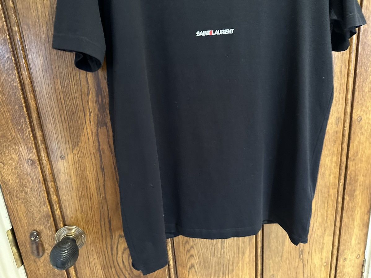 Saint Laurent Paris $550 Saint Laurent Rive Gauche black logo t shirt M Size US M / EU 48-50 / 2 - 10 Thumbnail