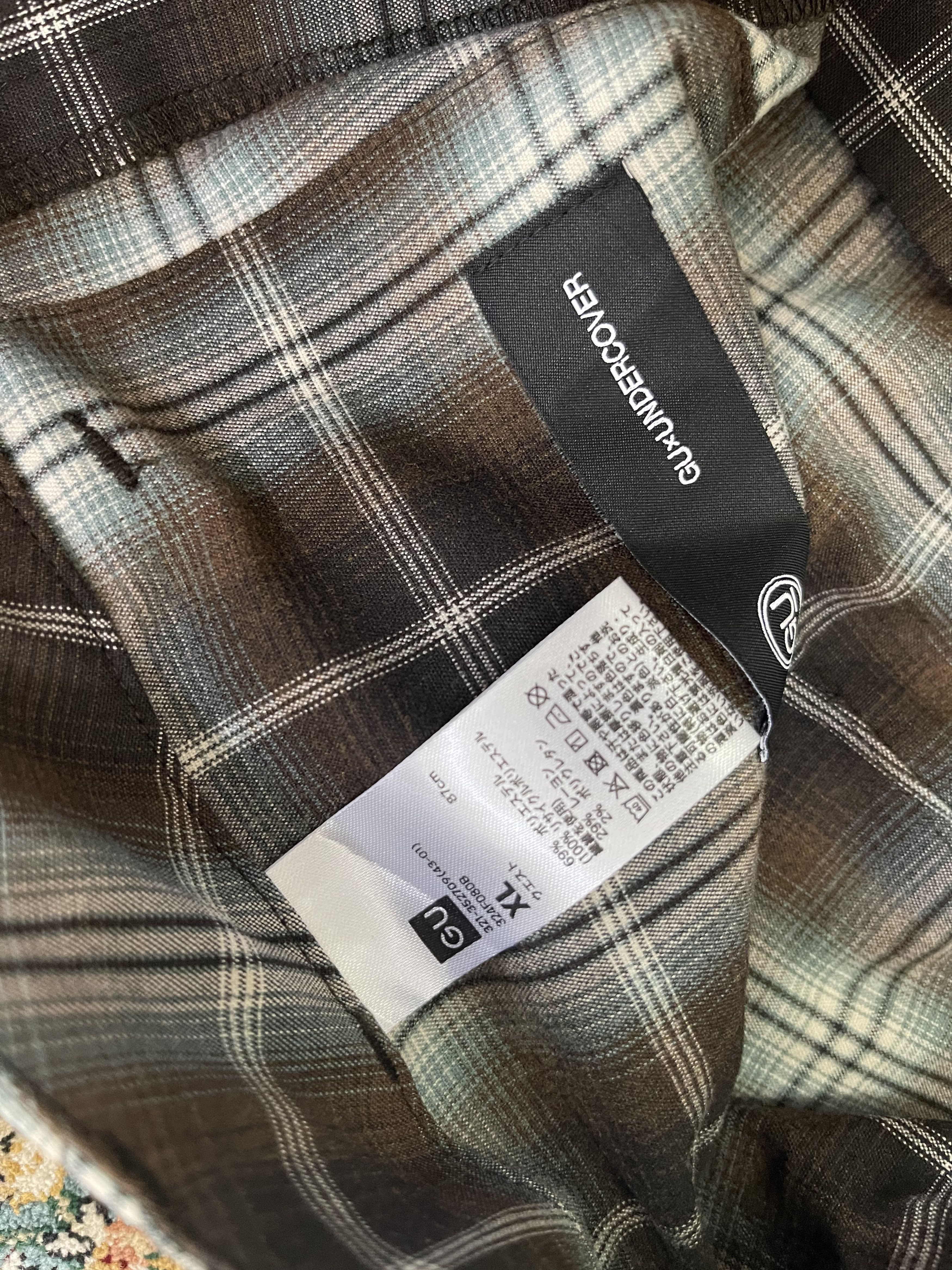 GU × Undercover Gu x undercover Multipocket Zipper Plaid Baggy Pant Size US 35 - 9 Thumbnail