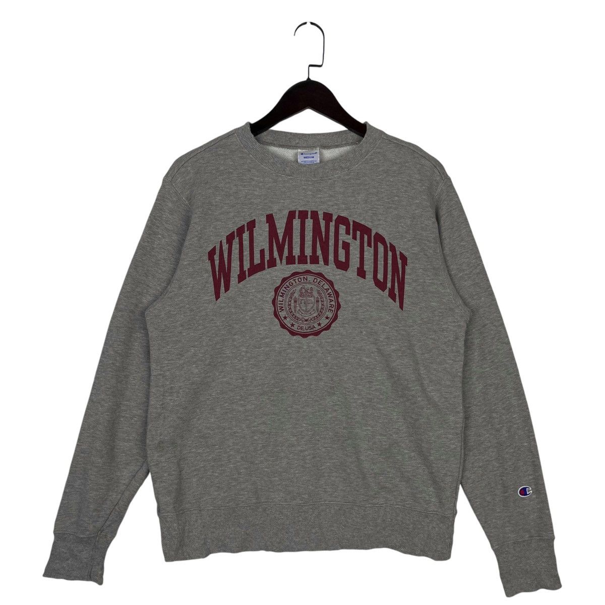 Champion × Vintage Vintage Champion Crewneck Sweatshirt Gray Pullover Jumper Size US M / EU 48-50 / 2 - 1 Thumbnail