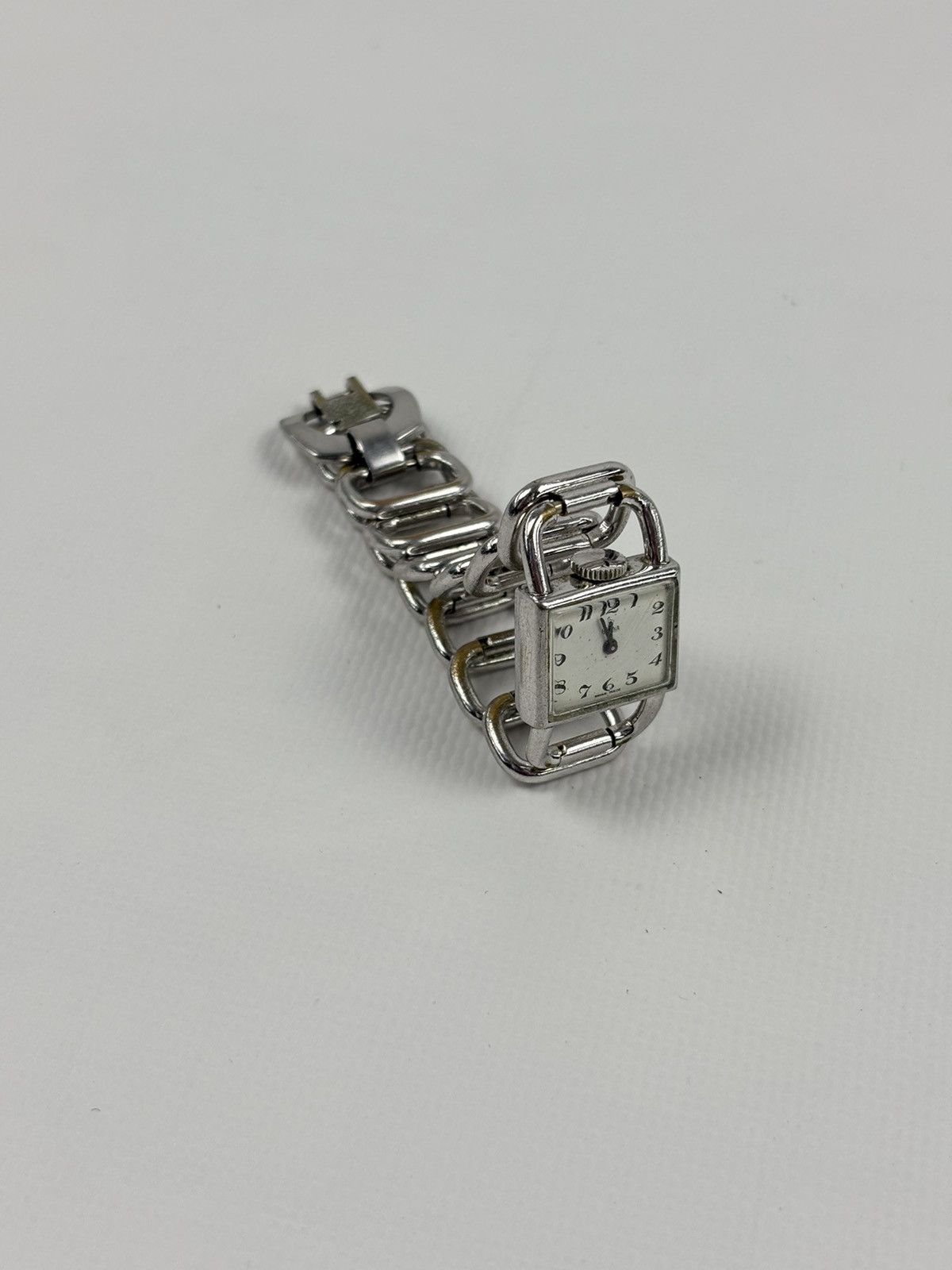 Casio Rare 50's Vintage HELVA Mechanical Swiss Watch Antique Silver Bracelet Size ONE SIZE - 3 Thumbnail