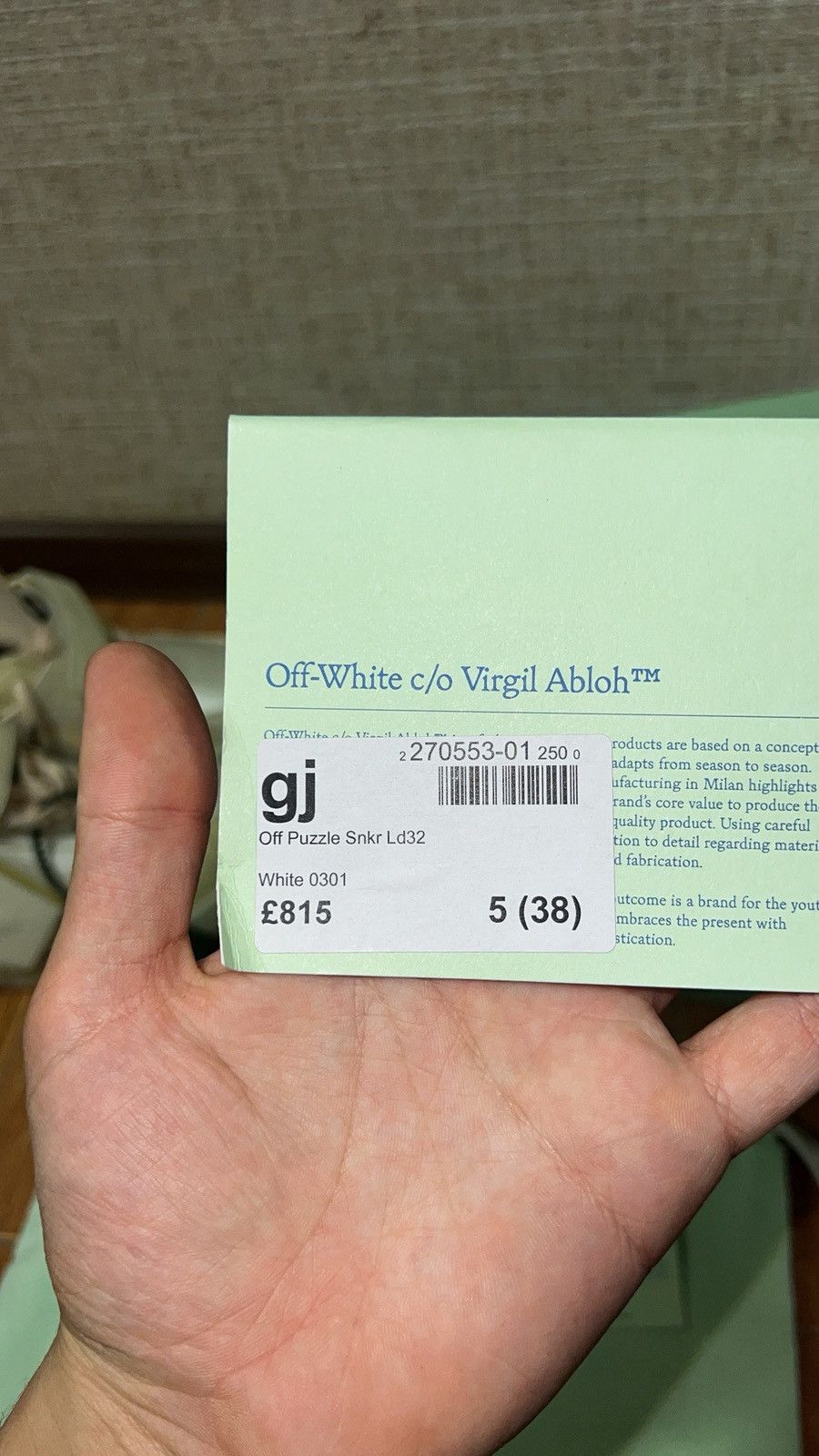 Off-White OFF WHITE PUZZLE COUTURE WHITE Size US 8 / IT 38 - 11 Thumbnail