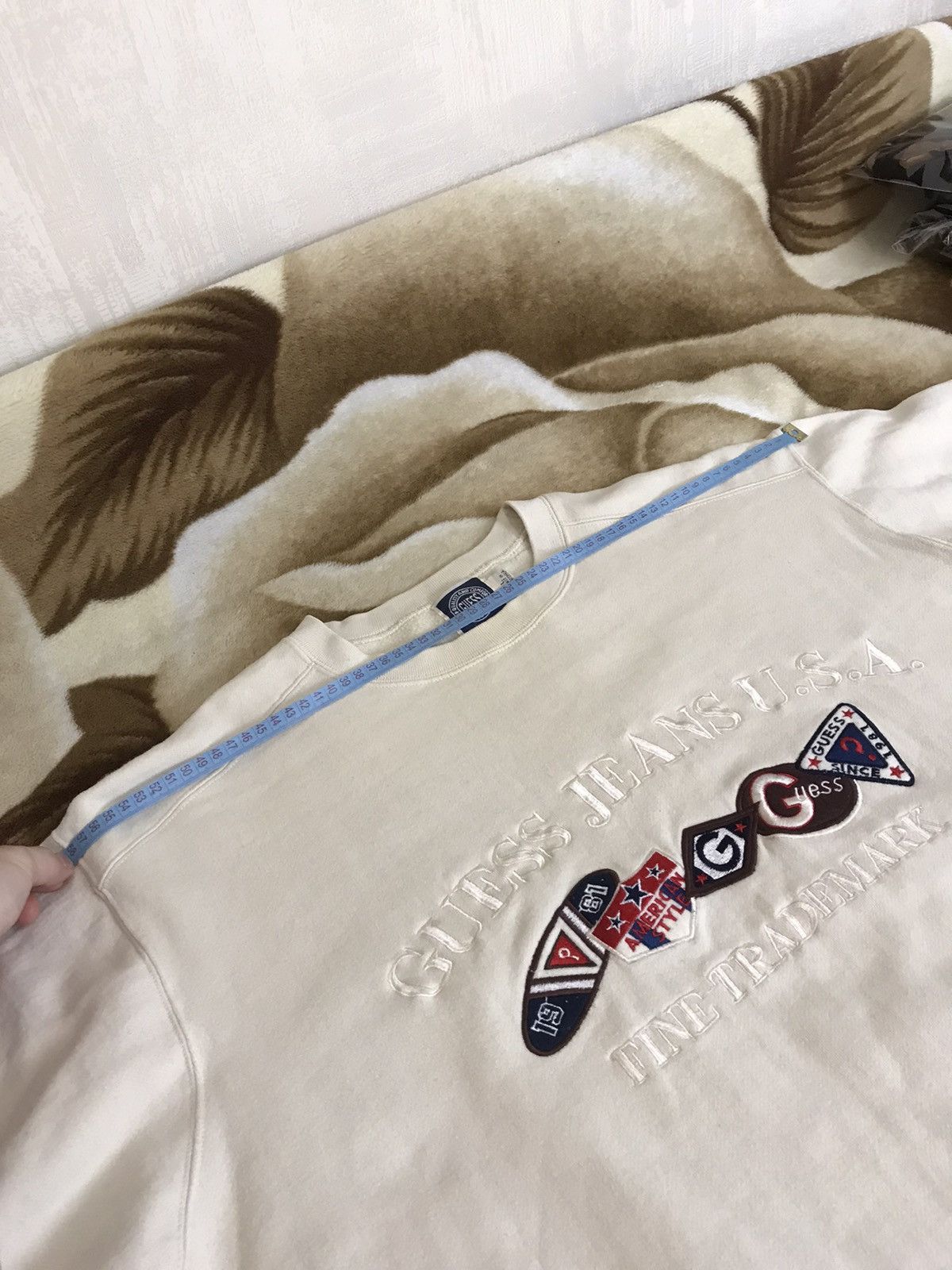 Guess × Vintage 🔥 Vintage Guess Jeans USA Baggy Oversize Y2K Sweatshirt Size US L / EU 52-54 / 3 - 10 Thumbnail