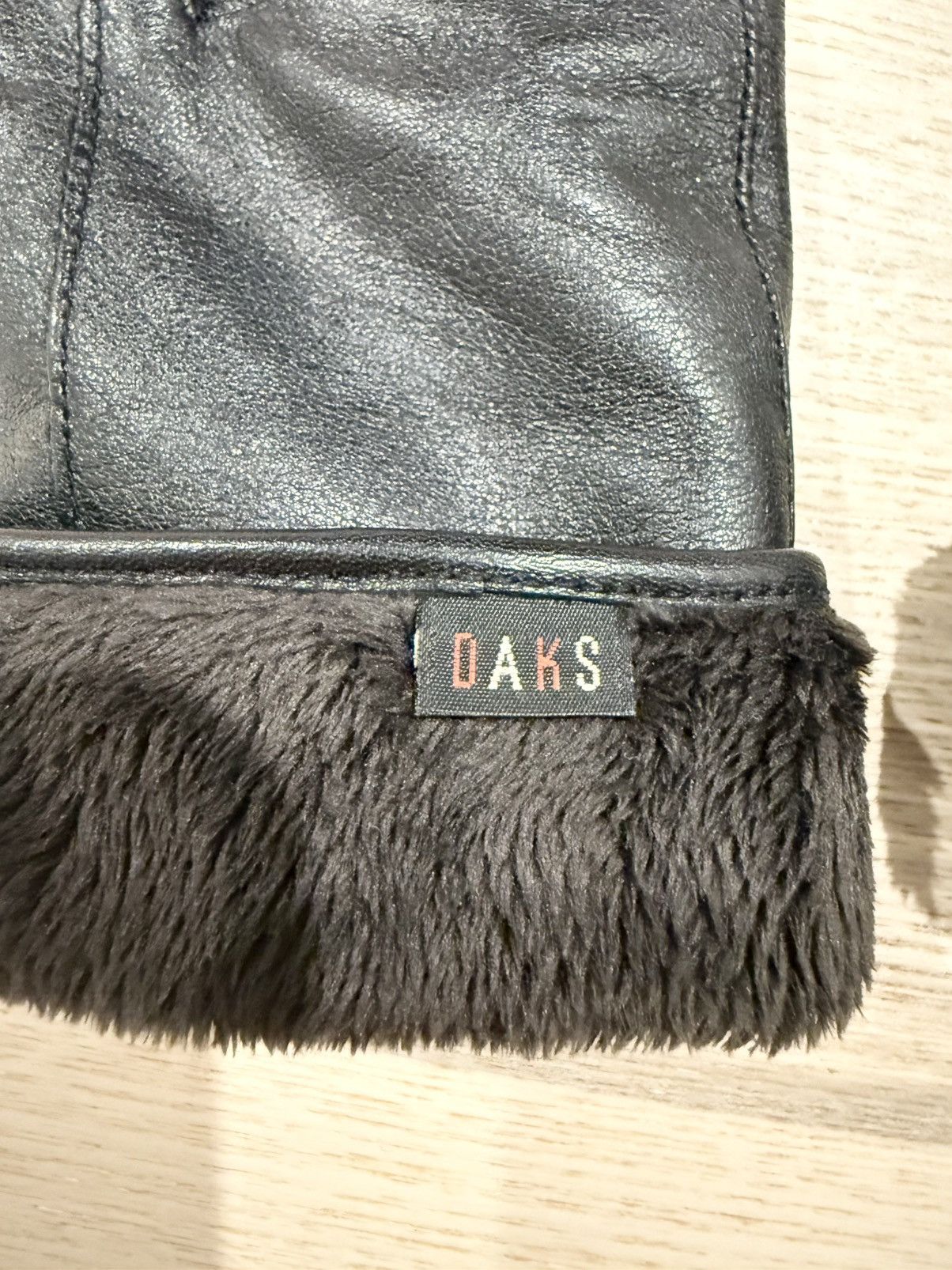 DAKS DAKS LEATHER GLOVES WITH CASHMERE LINING Size ONE SIZE - 3 Thumbnail