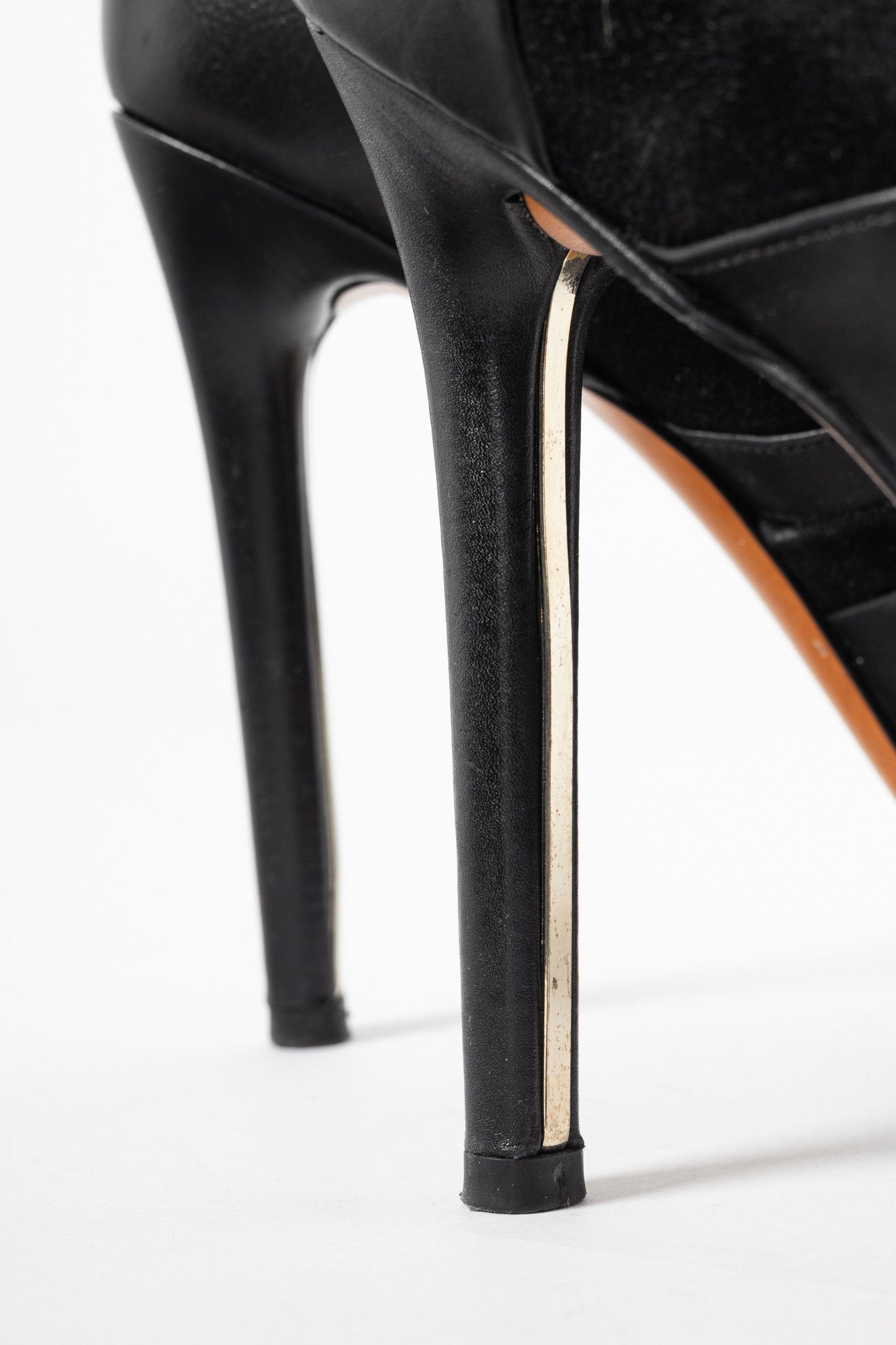 Mulberry Mulberry Mira Black Calf & Suede Patchwork Booties Size US 9.5 / IT 39.5 - 9 Thumbnail