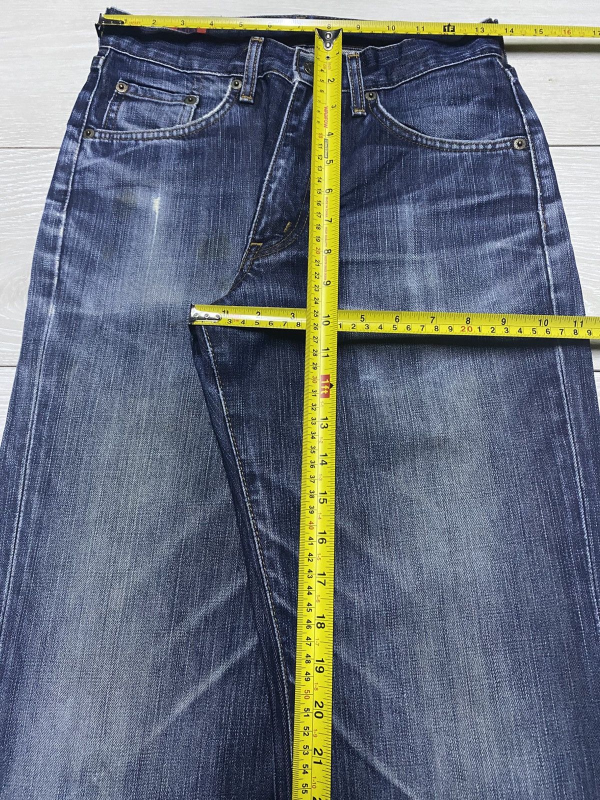 Edwin Vintage Edwin 503 Faded Wash Distressed Jeans Size US 27 - 13 Thumbnail