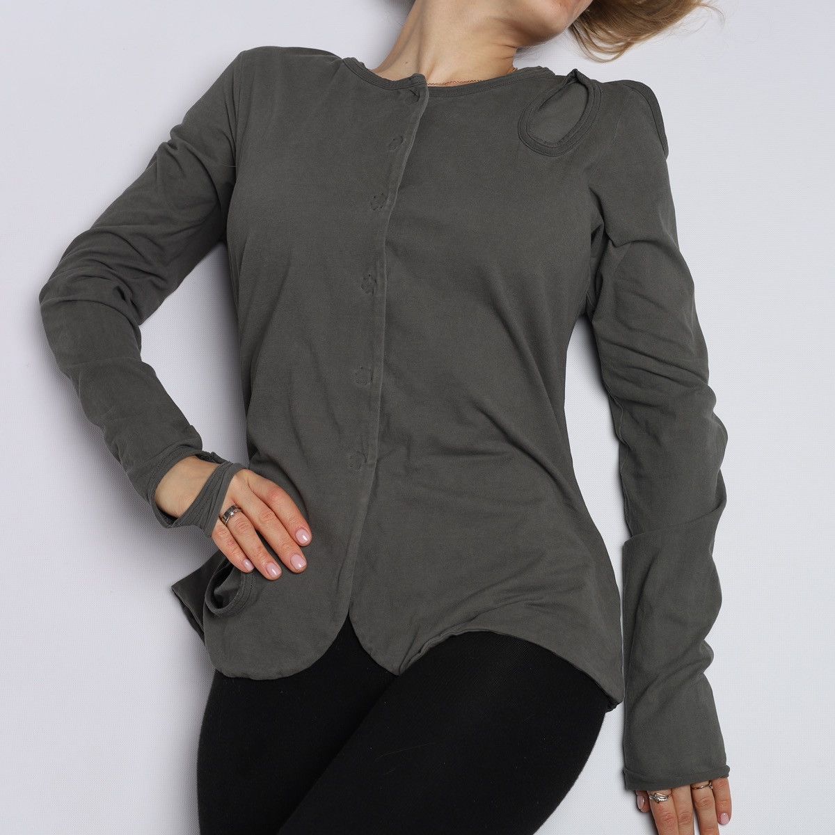 Rundholz Rundholz Black Label Distressed Style Top Holes Cardigan Size M / US 6-8 / IT 42-44 - 2 Thumbnail