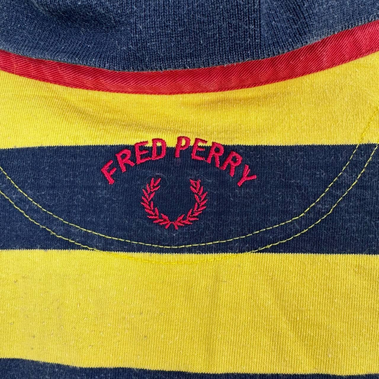 Fred Perry Fred Perry Striped Rugby Polo Shirt Yellow Blue Vintage L Size US L / EU 52-54 / 3 - 6 Thumbnail