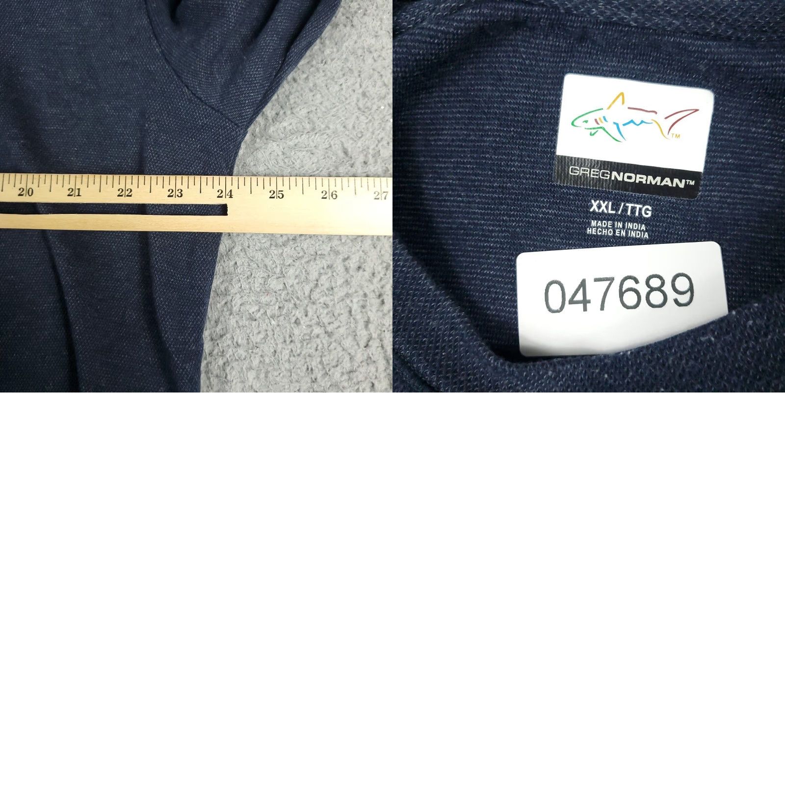 Vintage Greg Norman Mens Sweater Pullover 2XL Blue Casual Knit Long Sleeve Crew Neck All Seasons Size US XXL / EU 58 / 5 - 8 Thumbnail