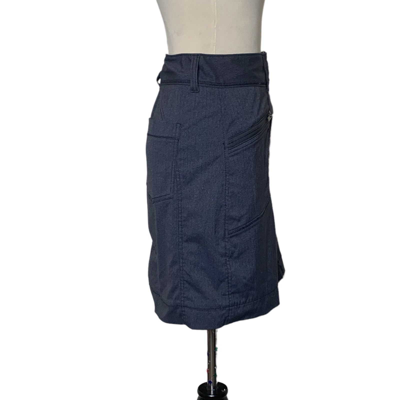 Athleta Athleta gray casual everyday mini skirt size 10 Size 32" / US 10 / IT 46 - 7 Thumbnail