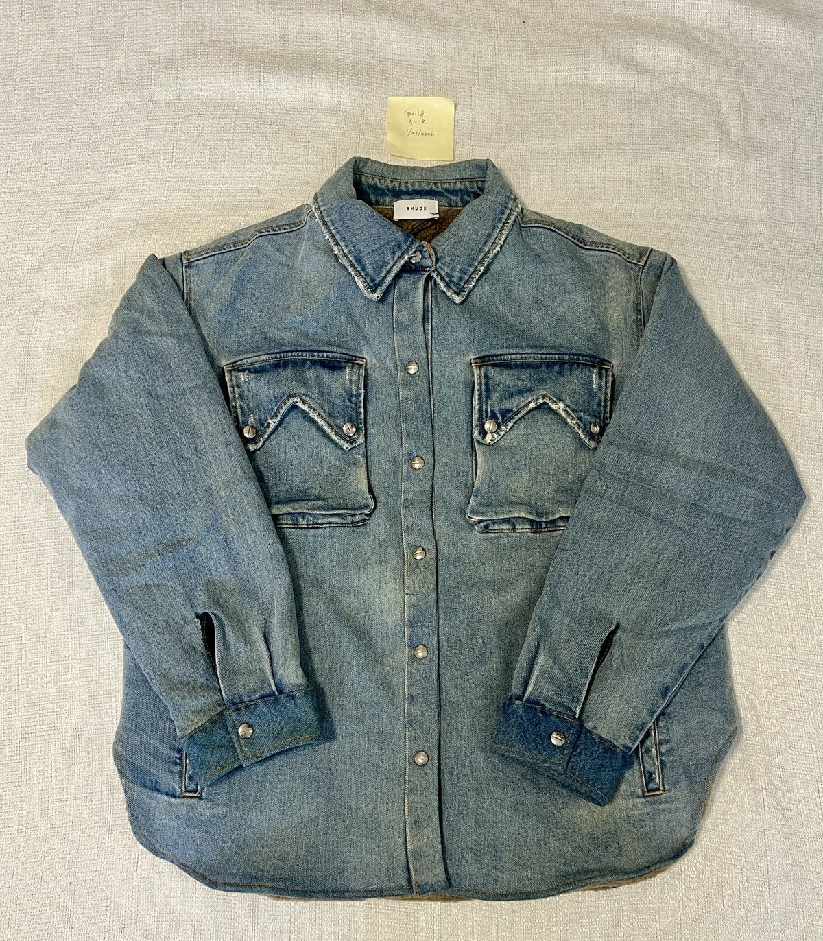 Rhude Rhude Denim Jacket Size US L / EU 52-54 / 3 - 1 Thumbnail