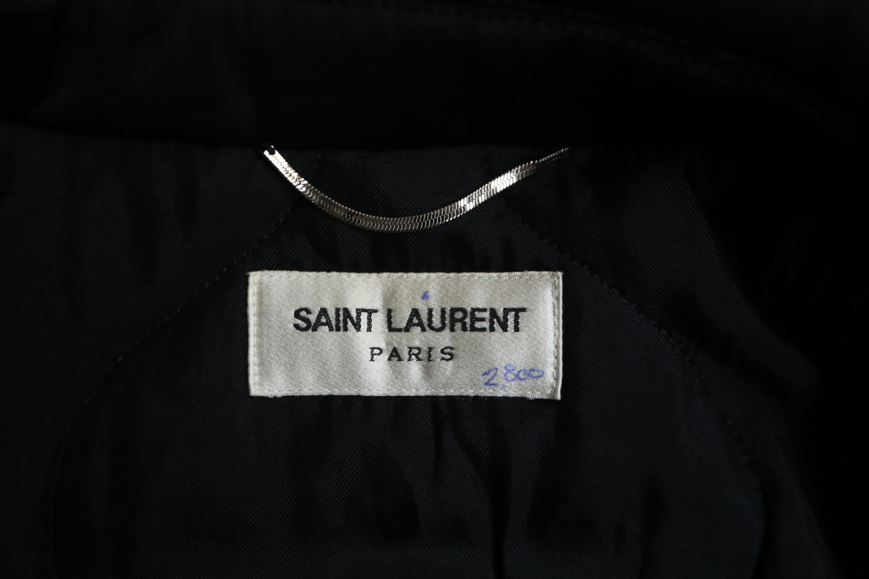 Saint Laurent Paris SLP - Anthony Vacarello - F/W 17 - Back Text Teddy Jacket Size US S / EU 44-46 / 1 - 8 Thumbnail
