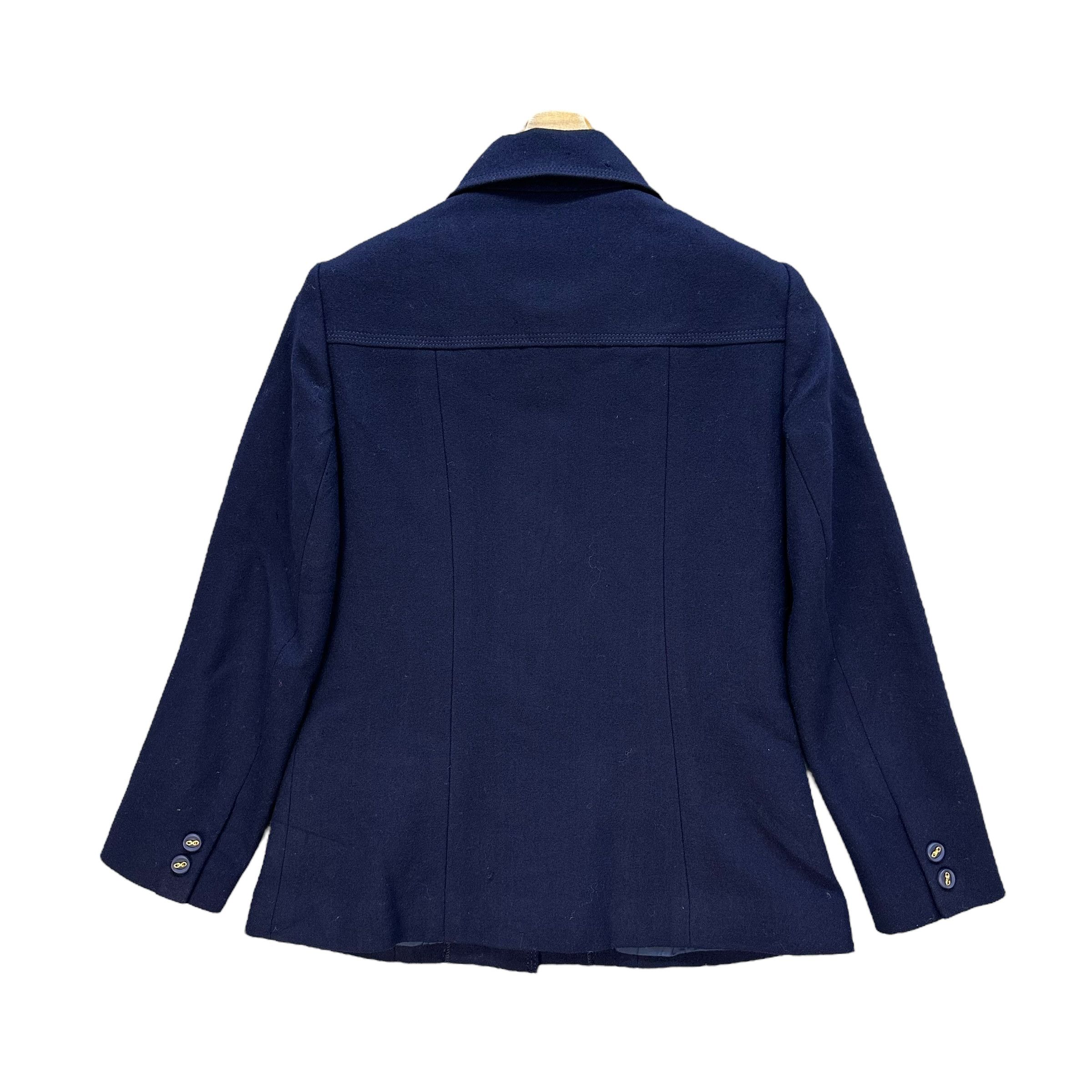 Japanese Brand 90’s JOHN J HILTON Blue Wool Formal Jacket #A64-1544 Size S / US 4 / IT 40 - 12 Thumbnail