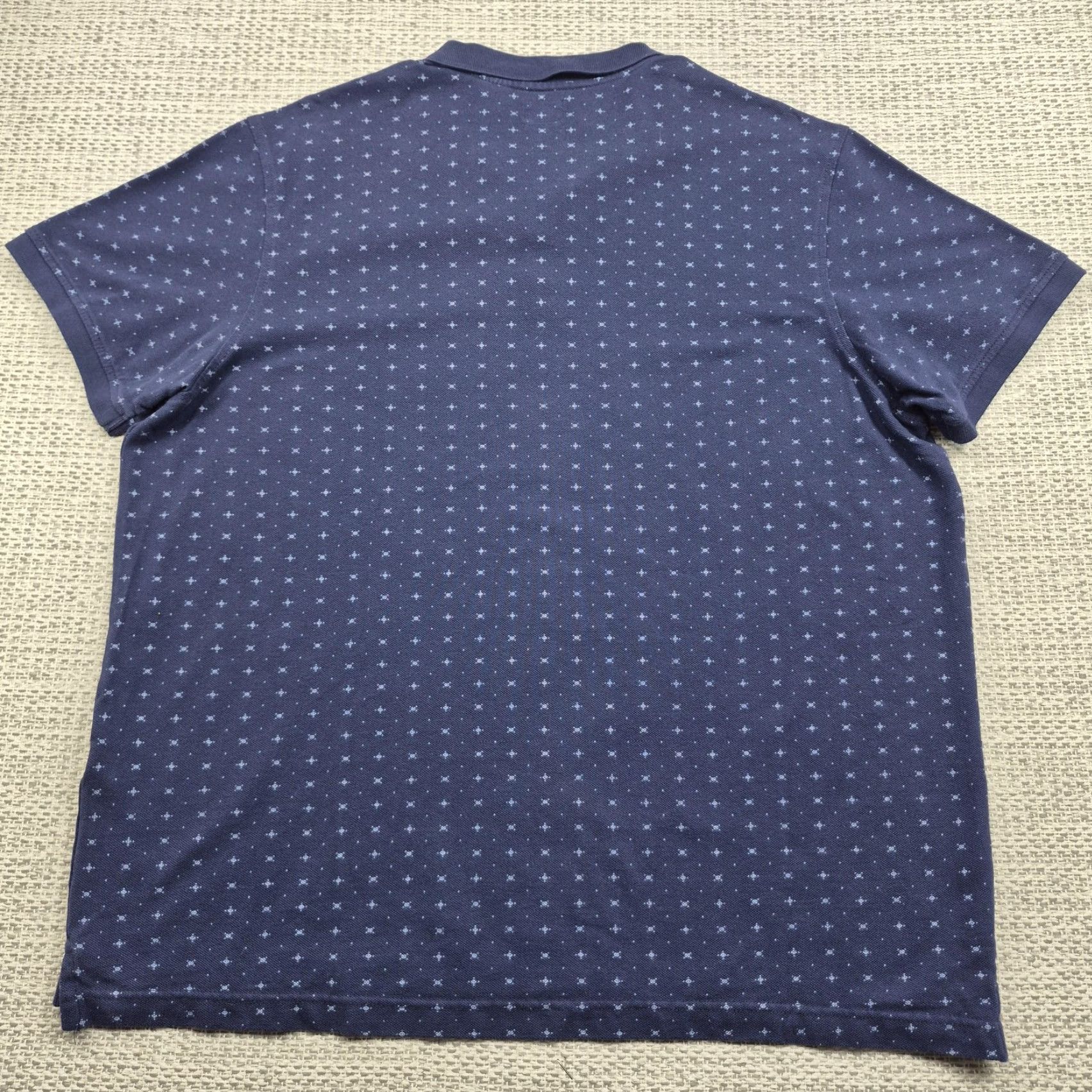 Levi's Levi's Polo Shirt Mens 2XL Blue Geometric Print Pique Knit Short Sleeve Casual Shirt Size US XXL / EU 58 / 5 - 6 Thumbnail