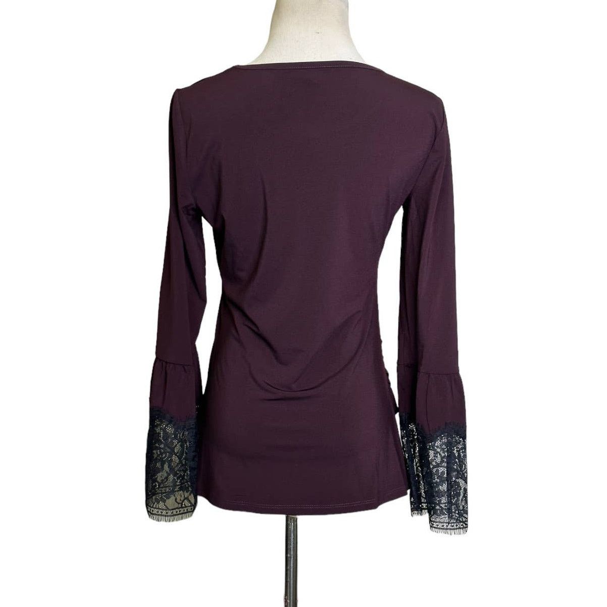 KOBI HALPERIN KOBI Aubergine Miley Long Sleeve Blouse size Small Size S / US 4 / IT 40 - 2 Thumbnail