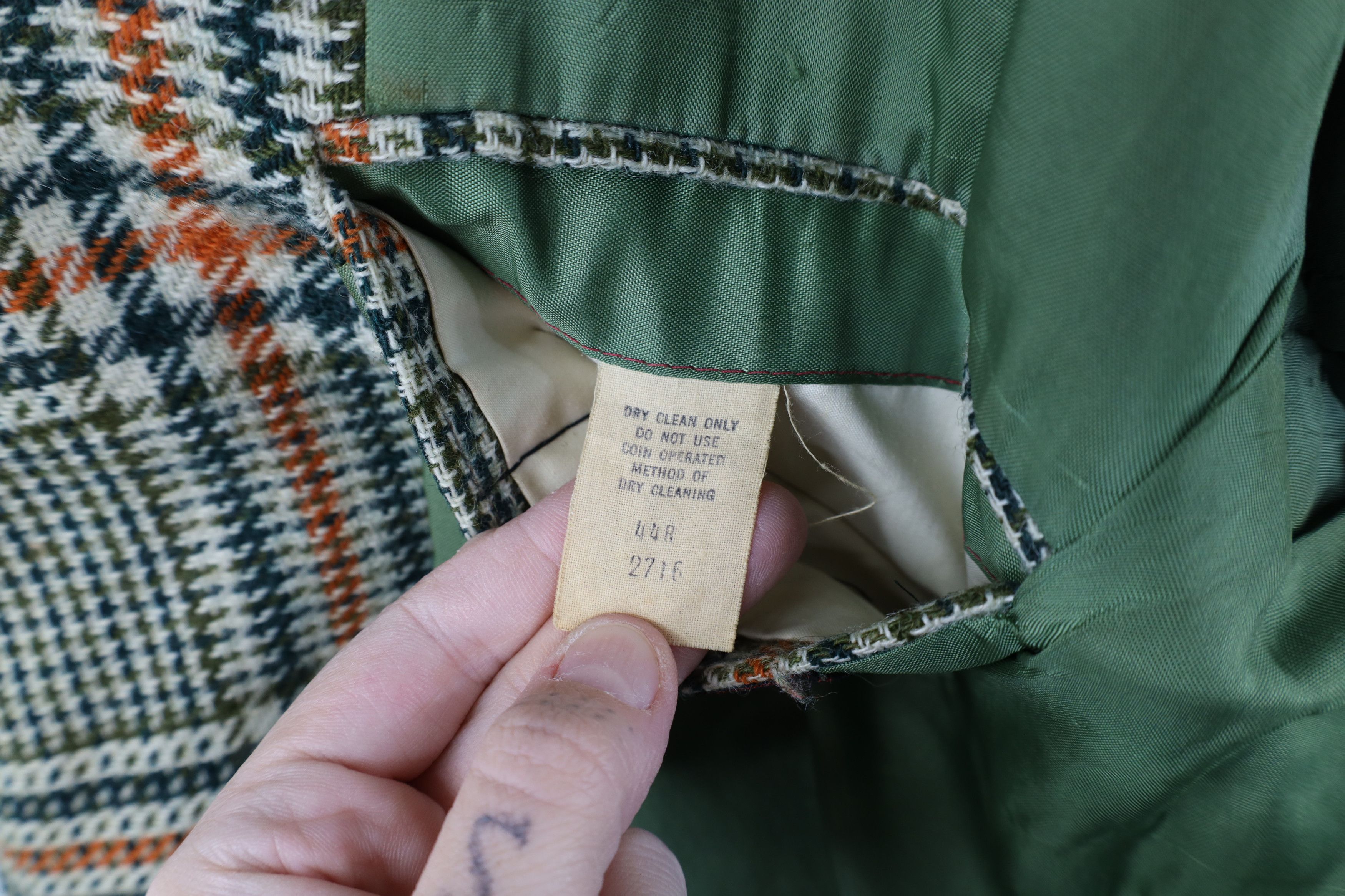 Vintage Vintage 60s 70s Wool Tweed Suit Coat Blazer Jacket Plaid USA Size US XXL / EU 58 / 5 - 11 Thumbnail
