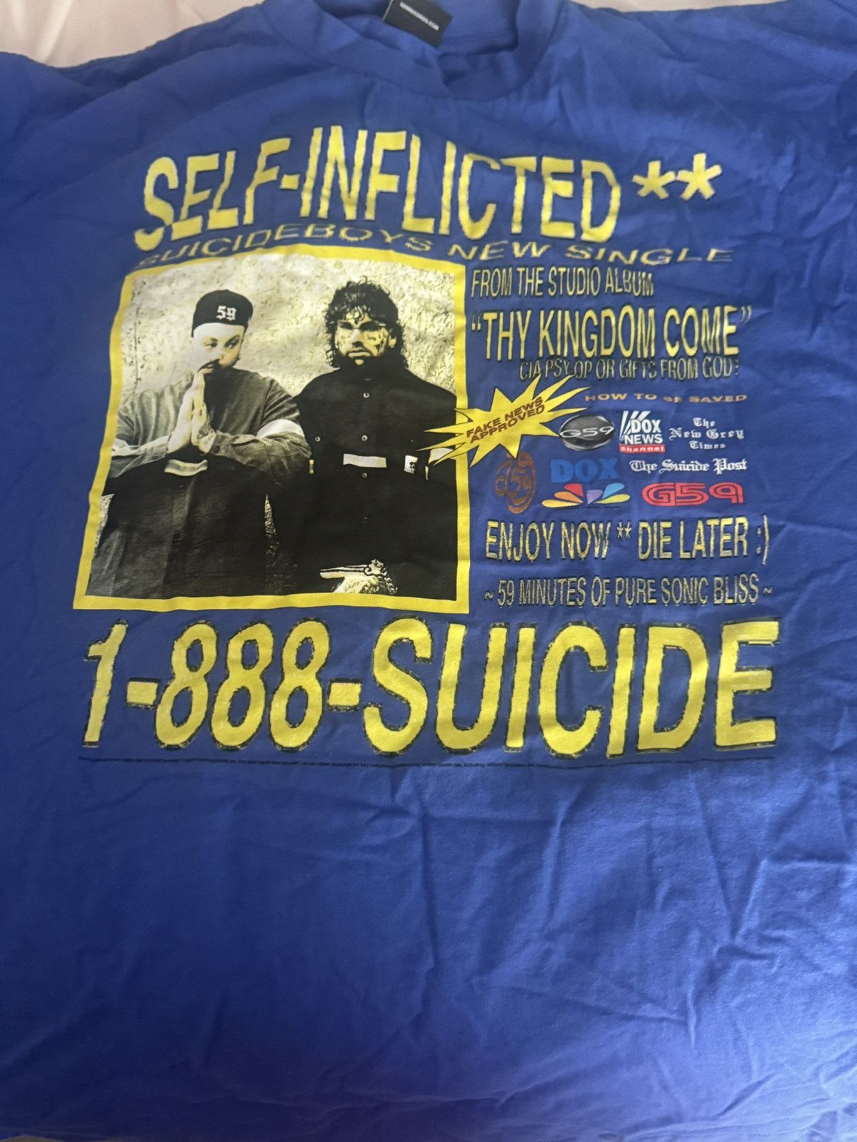 G59 Records G59 * $UICIDEBOY$ SELF-INFLICTED 3XL Size US XXL / EU 58 / 5 - 1 Thumbnail