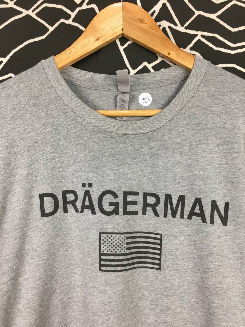 Vintage DRAGERMAN Mines Rescue Worker American Flag tee Size US XXL / EU 58 / 5 - 3 Thumbnail