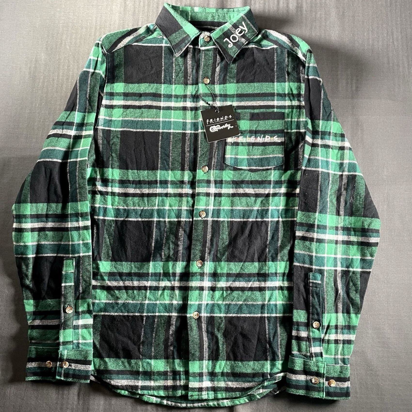 Vintage VINTAGE Friends Cakeworthy Shirt Mens S Green Plaid 90s Button-Up NWT Size US S / EU 44-46 / 1 - 7 Thumbnail