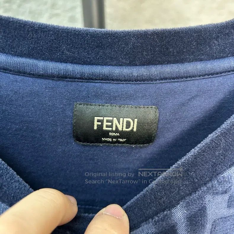 Fendi Fendi Double F Monogrammed Fleece Floral Sweatshirt Size US M / EU 48-50 / 2 - 3 Thumbnail