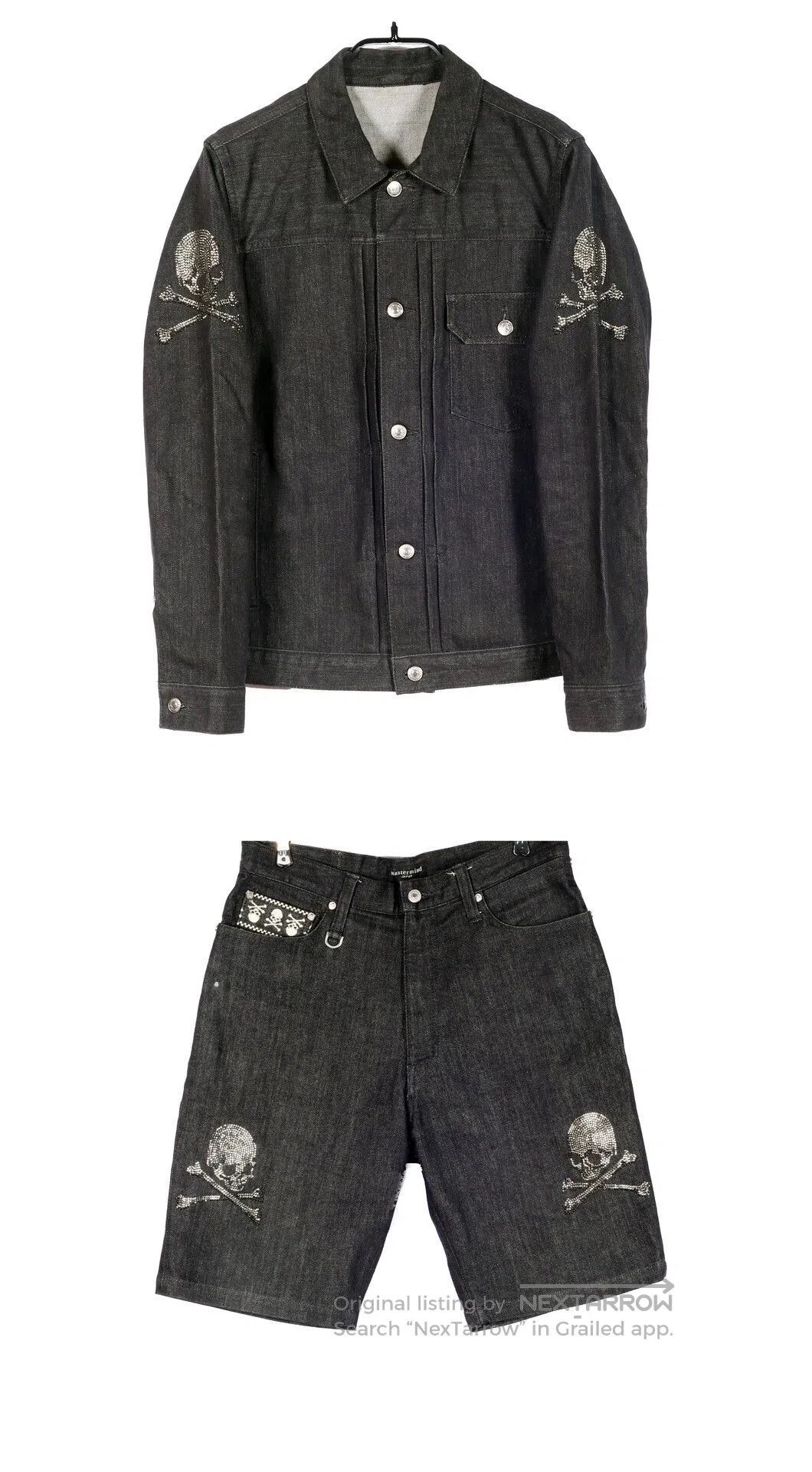 Mastermind Japan mastermind Japan Crystal Skull Black Denim Jacket. Size US S / EU 44-46 / 1 - 3 Thumbnail