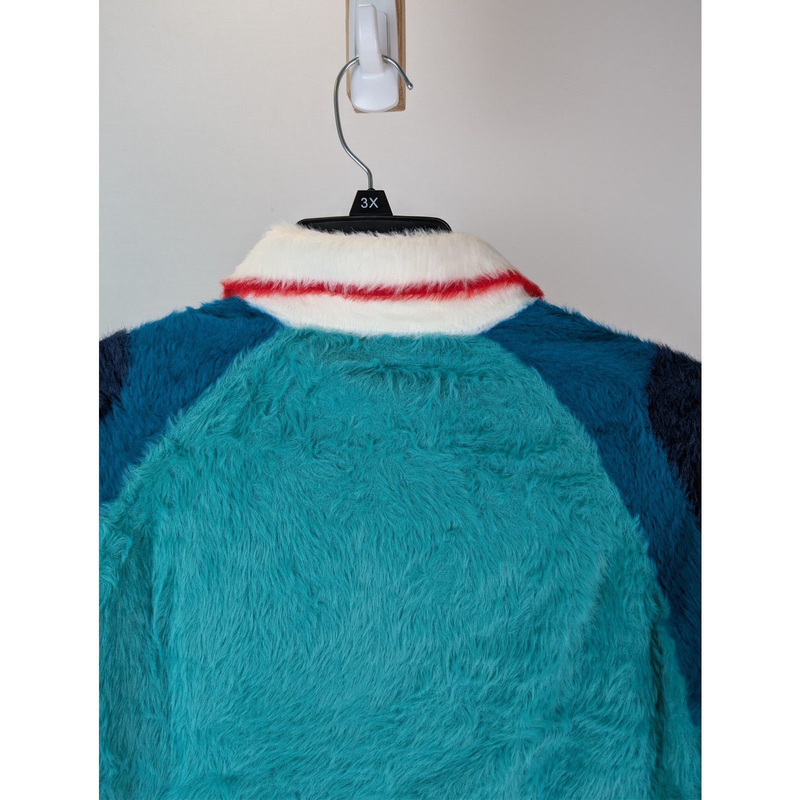 Casablanca o1rshd1 Nylon Sport Fluffy Polo Long Sleeve Shirt in Blue Size US M / EU 48-50 / 2 - 15 Thumbnail