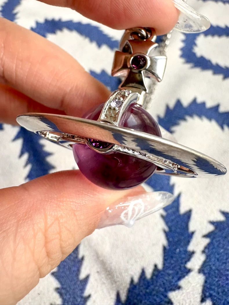 Vivienne Westwood Vivienne Westwood Rare vintage purple large Orb planet nec Size ONE SIZE - 8 Thumbnail