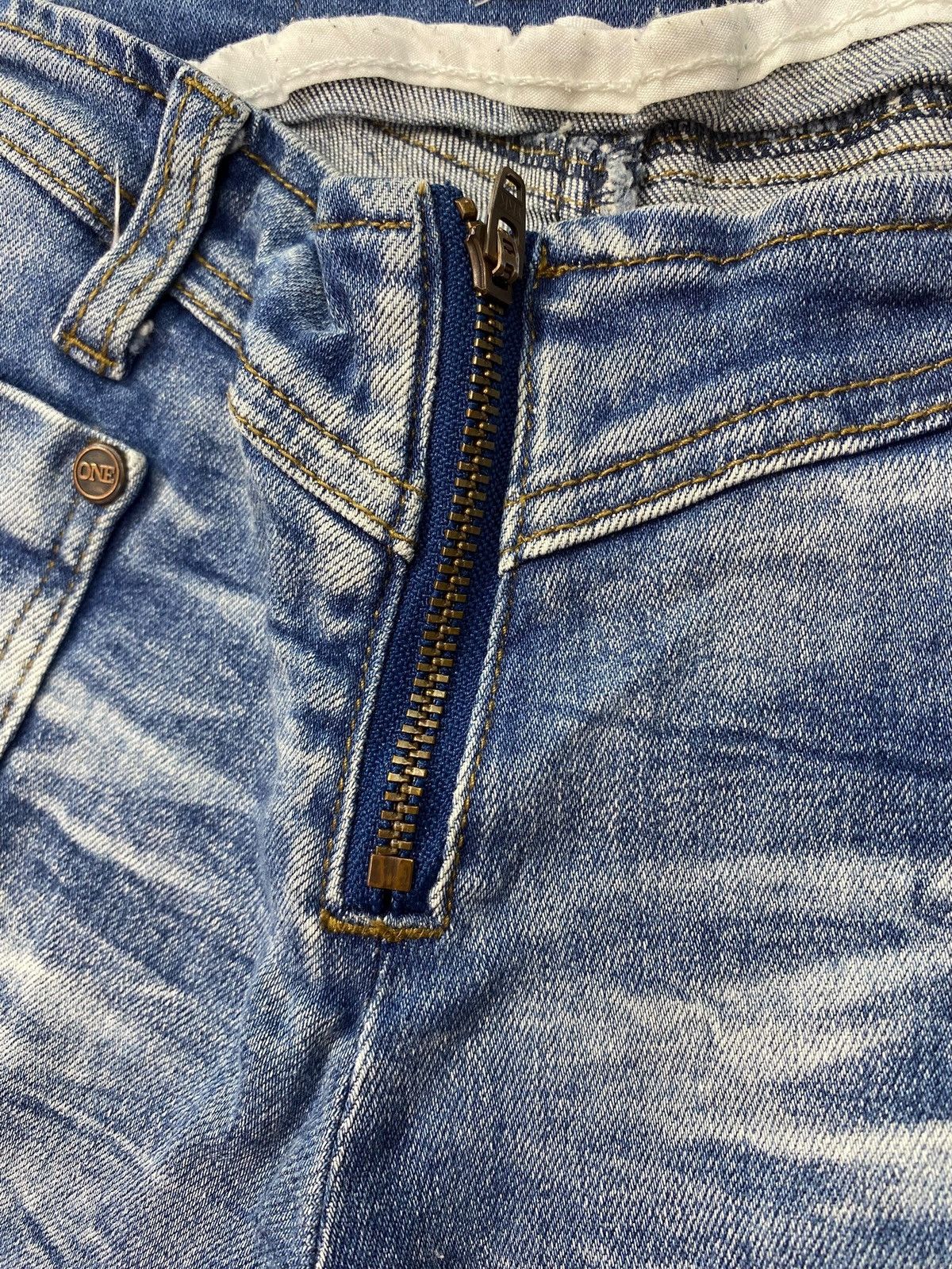 Other Japanese Brand Retro Raw Hem Style Bell Bottom Jeans Size US 26 / EU 42 - 11 Thumbnail
