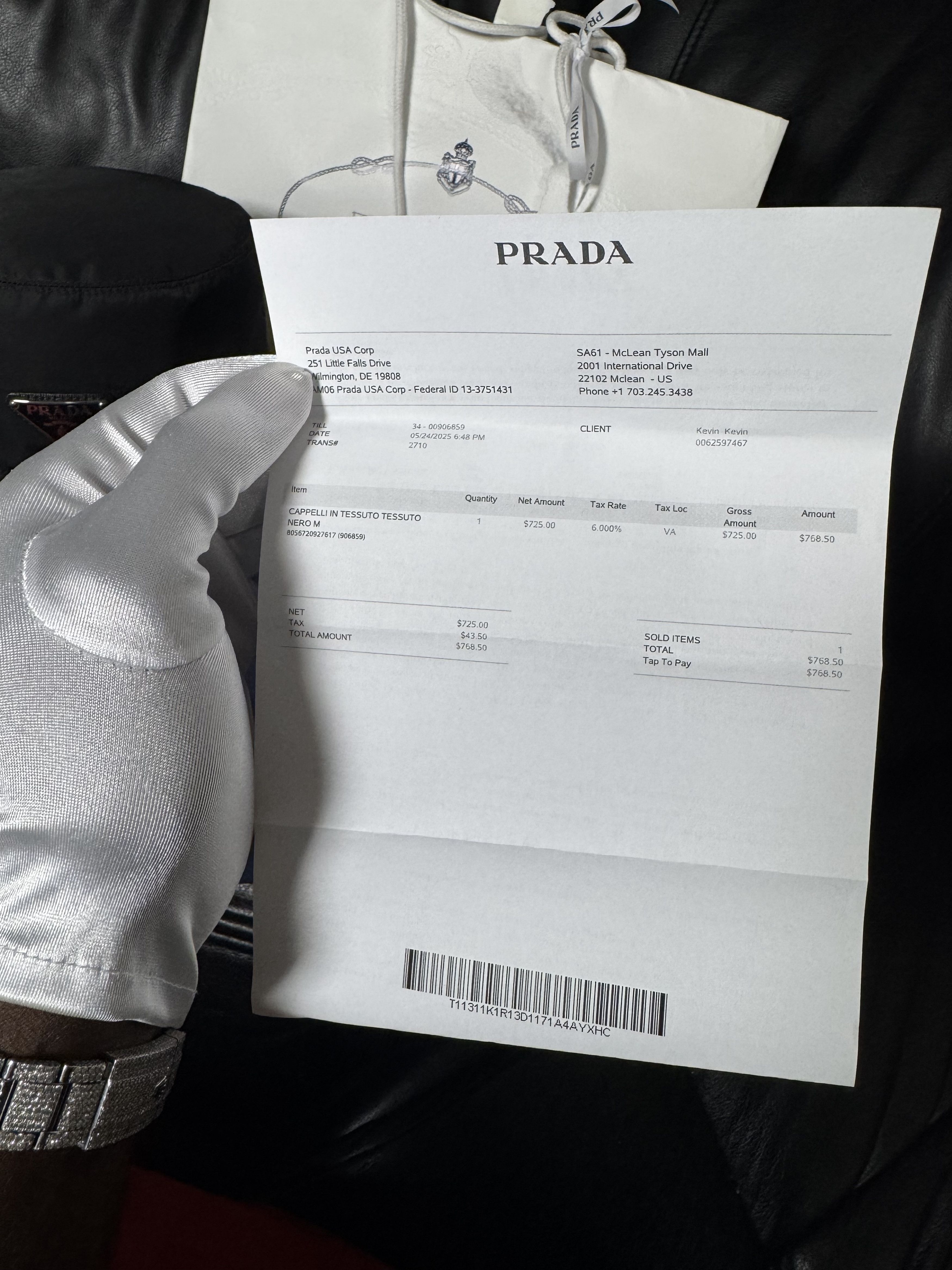 Prada Prada Black Re-Nylon Bucket Hat Size ONE SIZE - 2 Thumbnail
