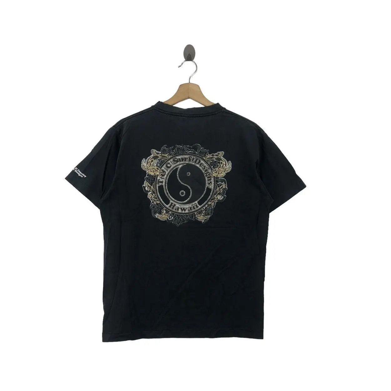 Vintage Vintage TOWN COUNTRY T&C Yin Yang Logo Surf Tee Shirt Size US M / EU 48-50 / 2 - 1 Thumbnail