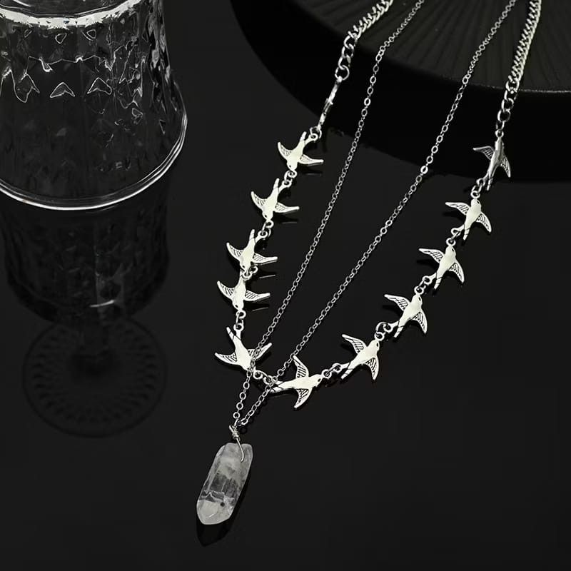Jewelry Volux Double Layer Titanium Necklace Size ONE SIZE - 2 Thumbnail