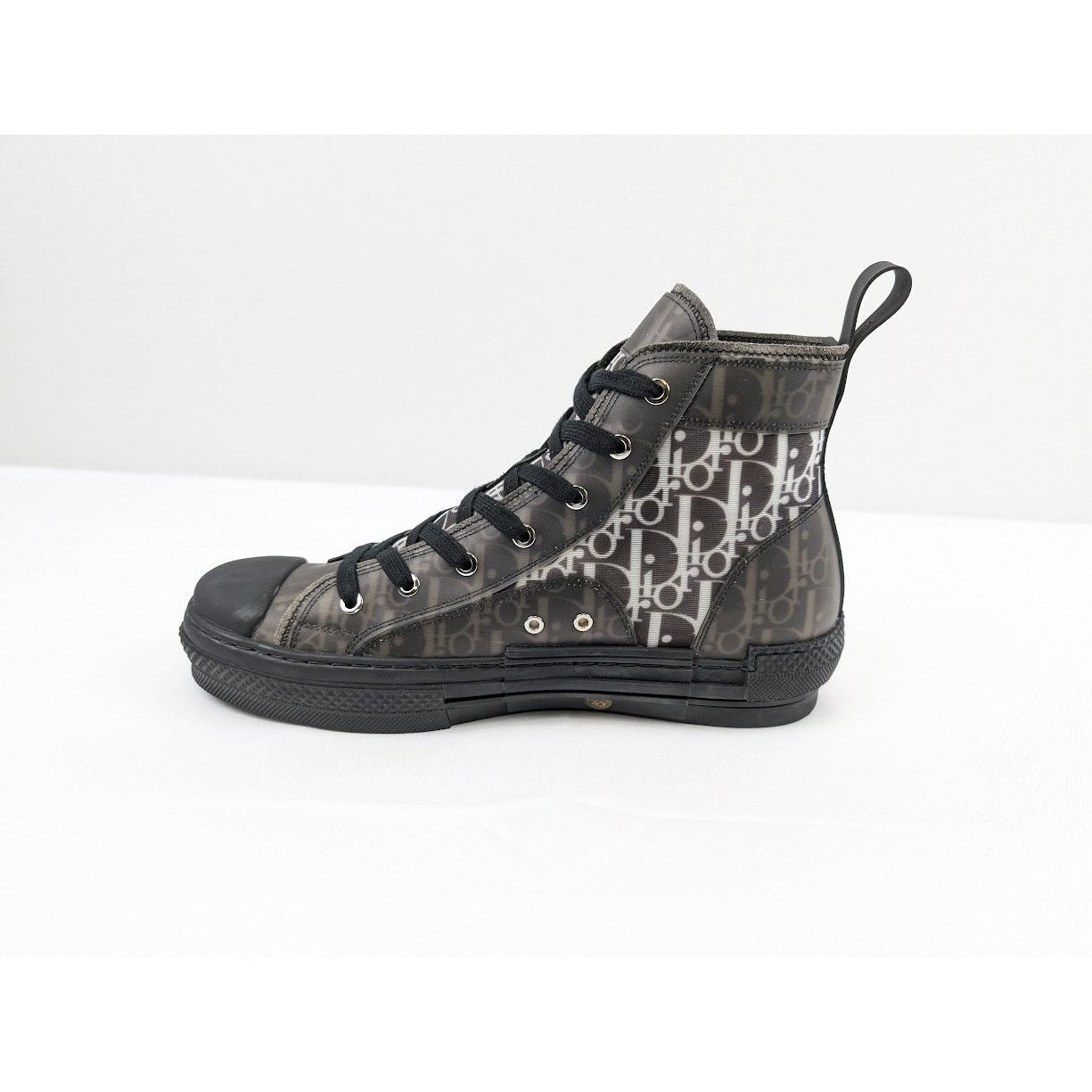 Dior o1rshd1 B23 Oblique High-Top Sneakers in Black / White Size US 12 / EU 45 - 9 Thumbnail