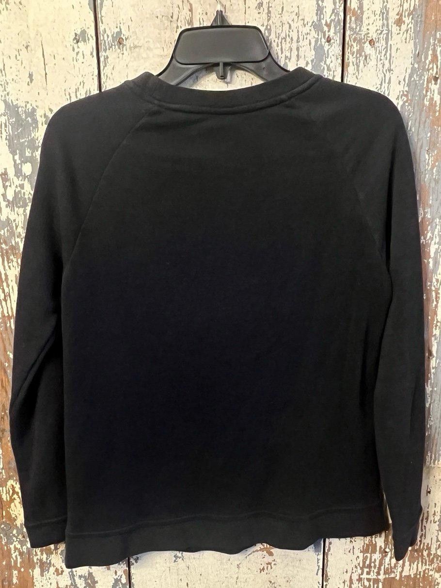 Nike Womens Nike Crewneck sweatshirt, black and white, size small Size ONE SIZE - 5 Thumbnail