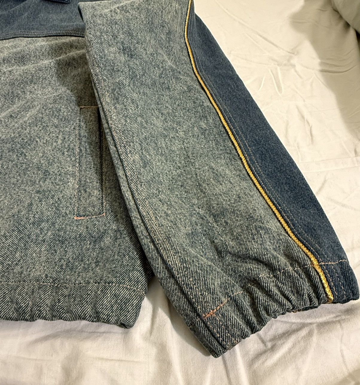 DENIM TEARS × Levi's Denim Tears x Levi's Fleur De-Lis Denim Track Jacket L Size US L / EU 52-54 / 3 - 6 Thumbnail