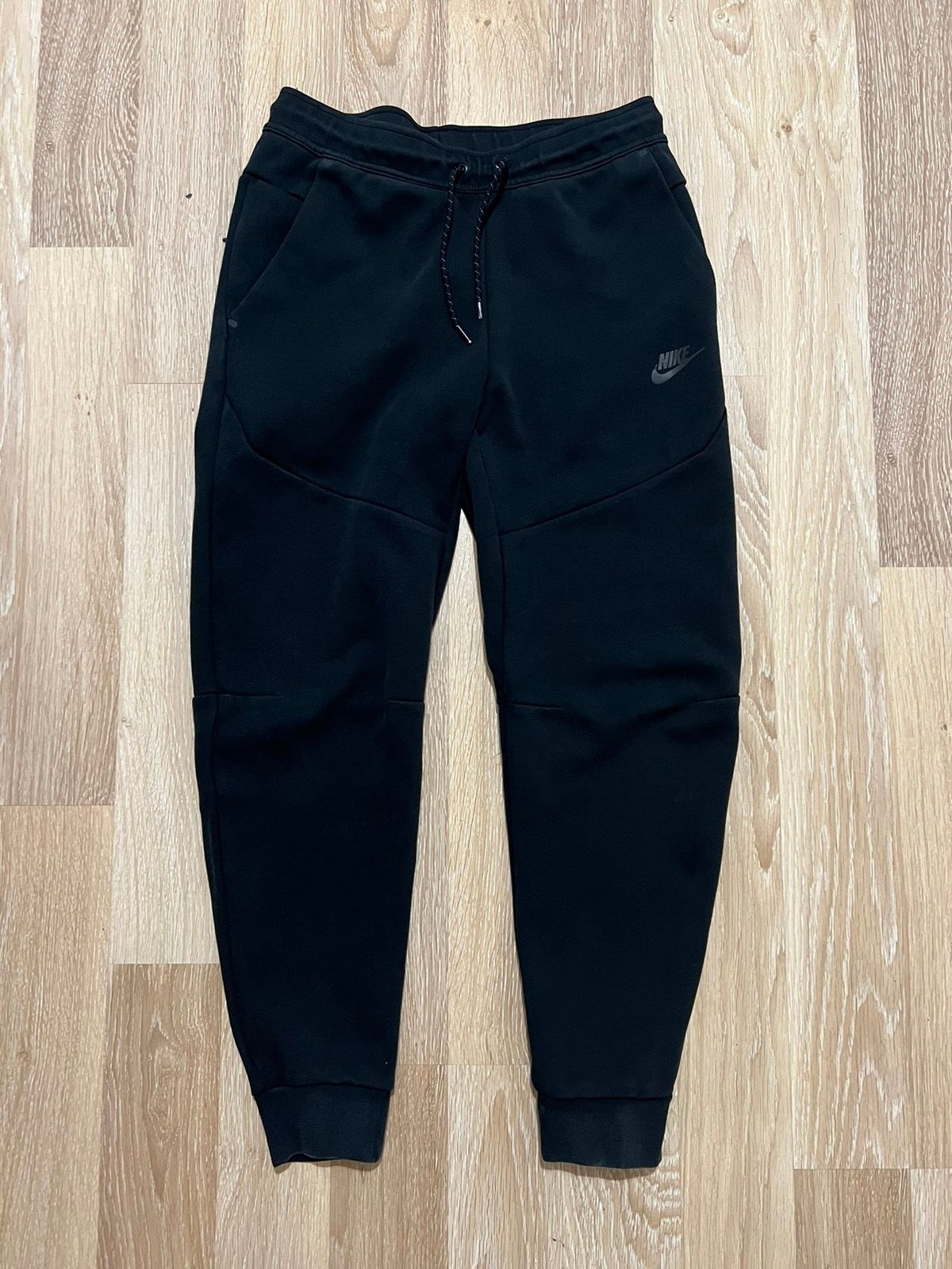 Pre-owned Nike X Vintage Nike Tech Fleece Pants Joggers Drill Track Pants Y2k In Black