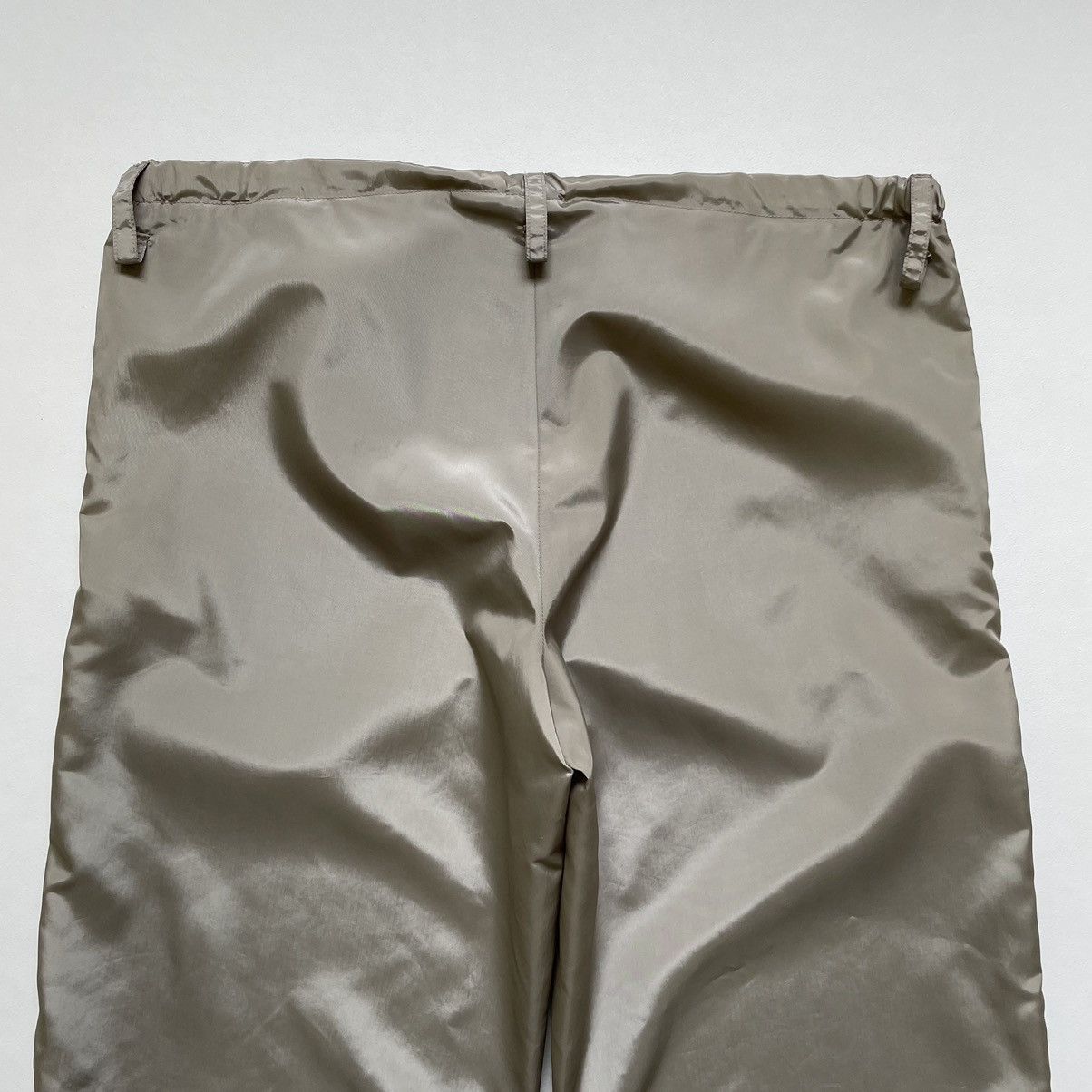 Miu Miu Shimmer Nylon Wide Leg Trousers Size US 36 / EU 52 - 14 Thumbnail