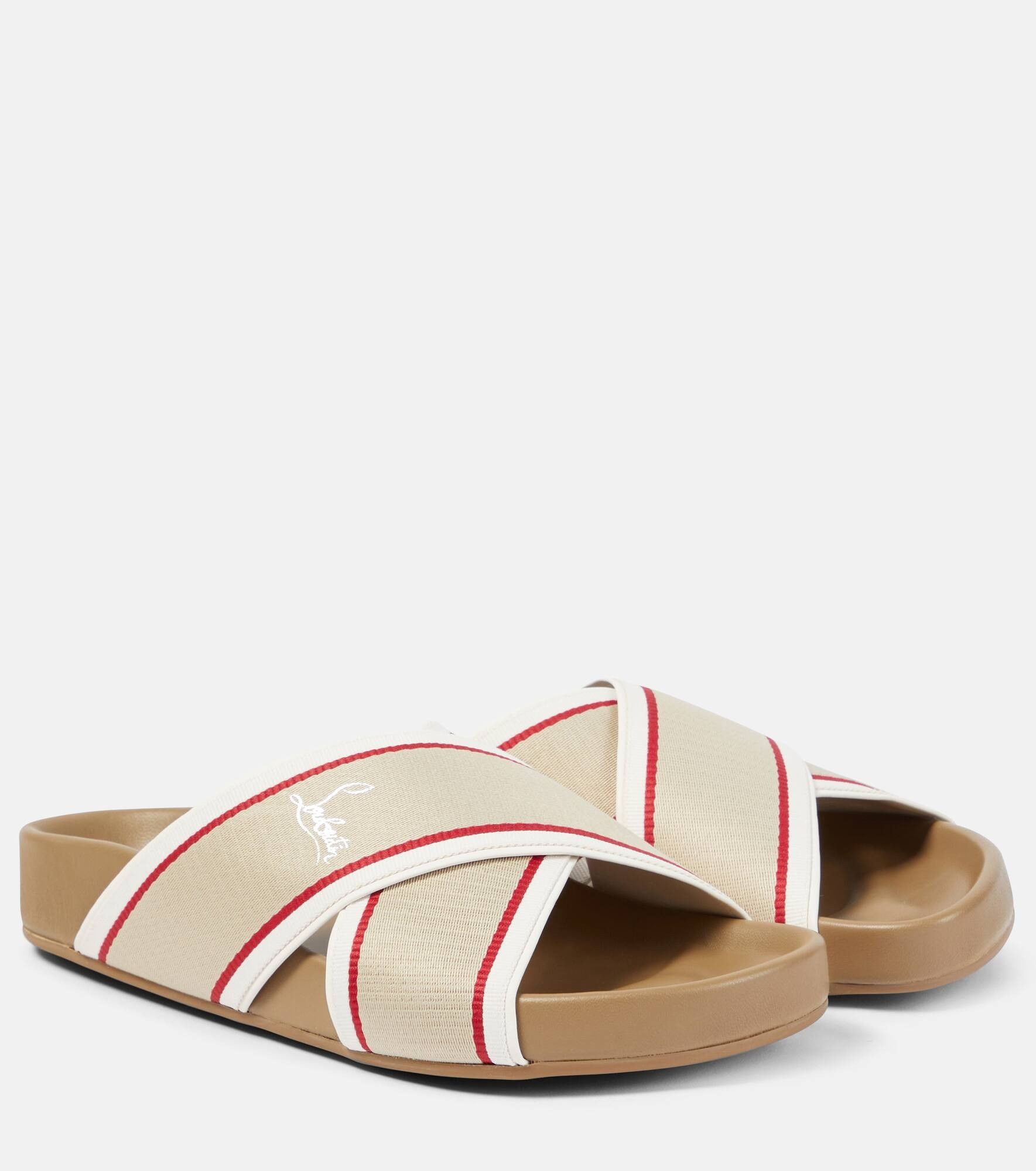 Christian Louboutin o1s1wg110925 Sandals in Brown Size US 5 / IT 35 - 1 Thumbnail