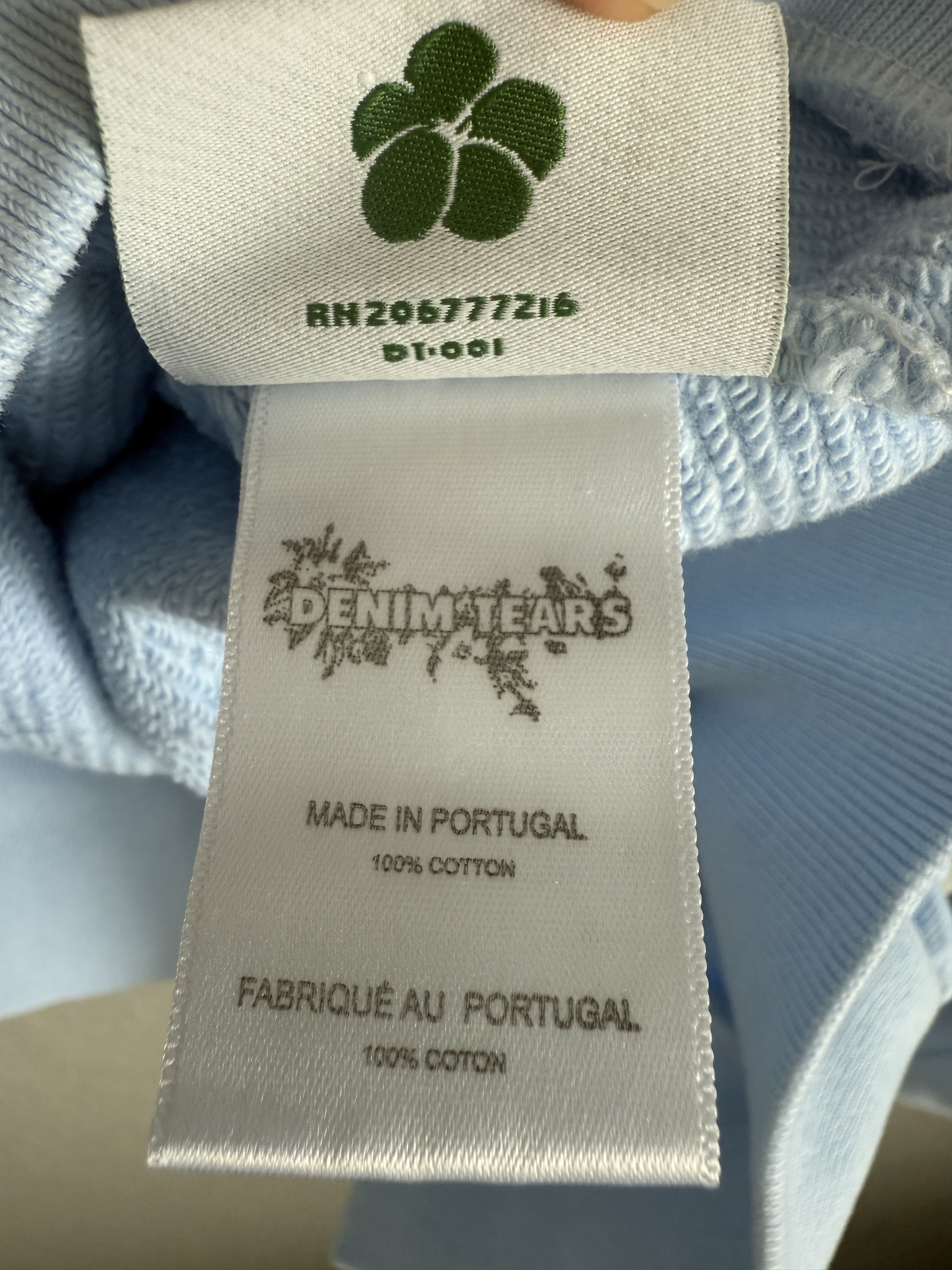 DENIM TEARS Denim Tears Power Blue Hoodie Size S Size US S / EU 44-46 / 1 - 7 Thumbnail