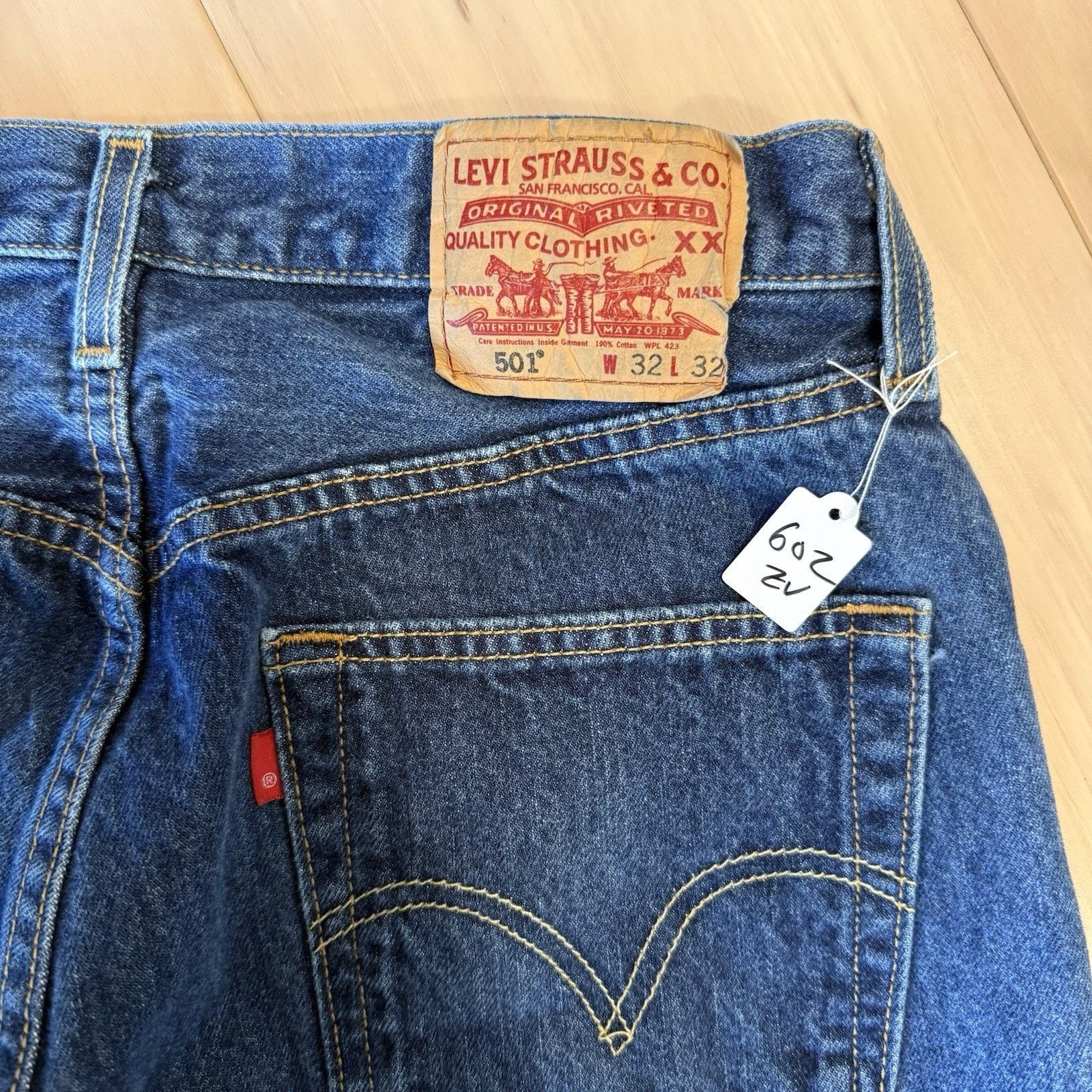 Levi's × Vintage Vintage Levis 501 Jeans 30 Blue Straight Leg Denim Women Size US 30 / EU 46 - 12 Thumbnail