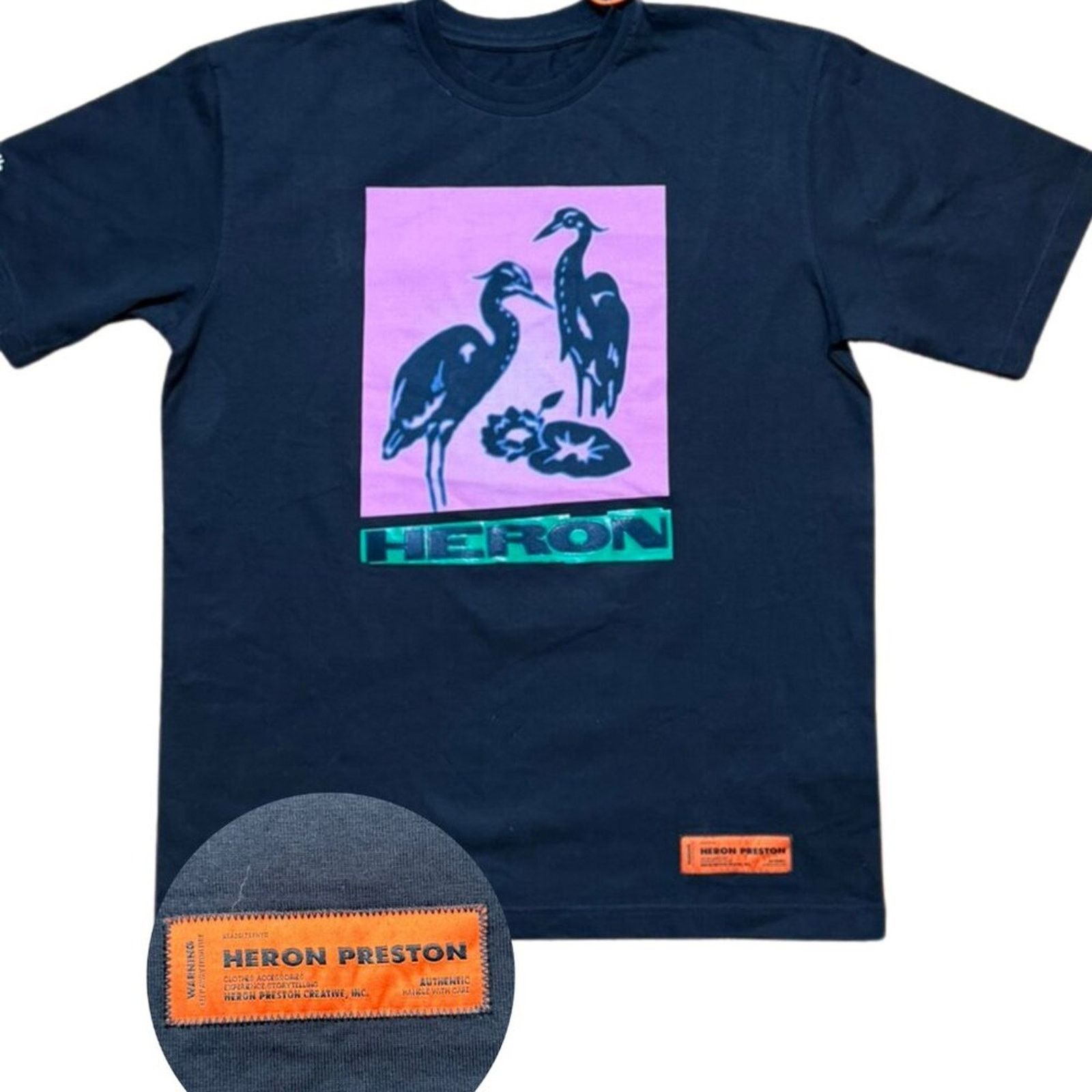 Heron Preston Heron Preston Black Nightshift S/S T-Shirt - Medium Size US M / EU 48-50 / 2 - 1 Thumbnail