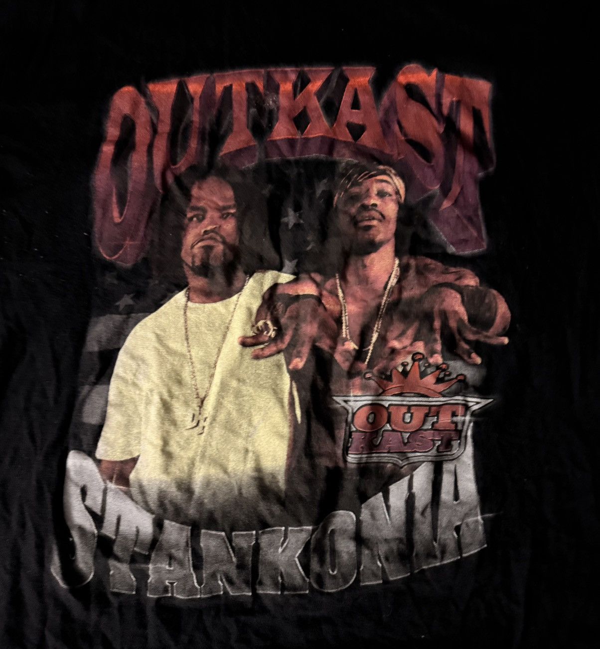 Outkast Y2K OUTKAST Hip-Hop, Rap Concert Black Unisex T-Shirt Size US L / EU 52-54 / 3 - 2 Thumbnail