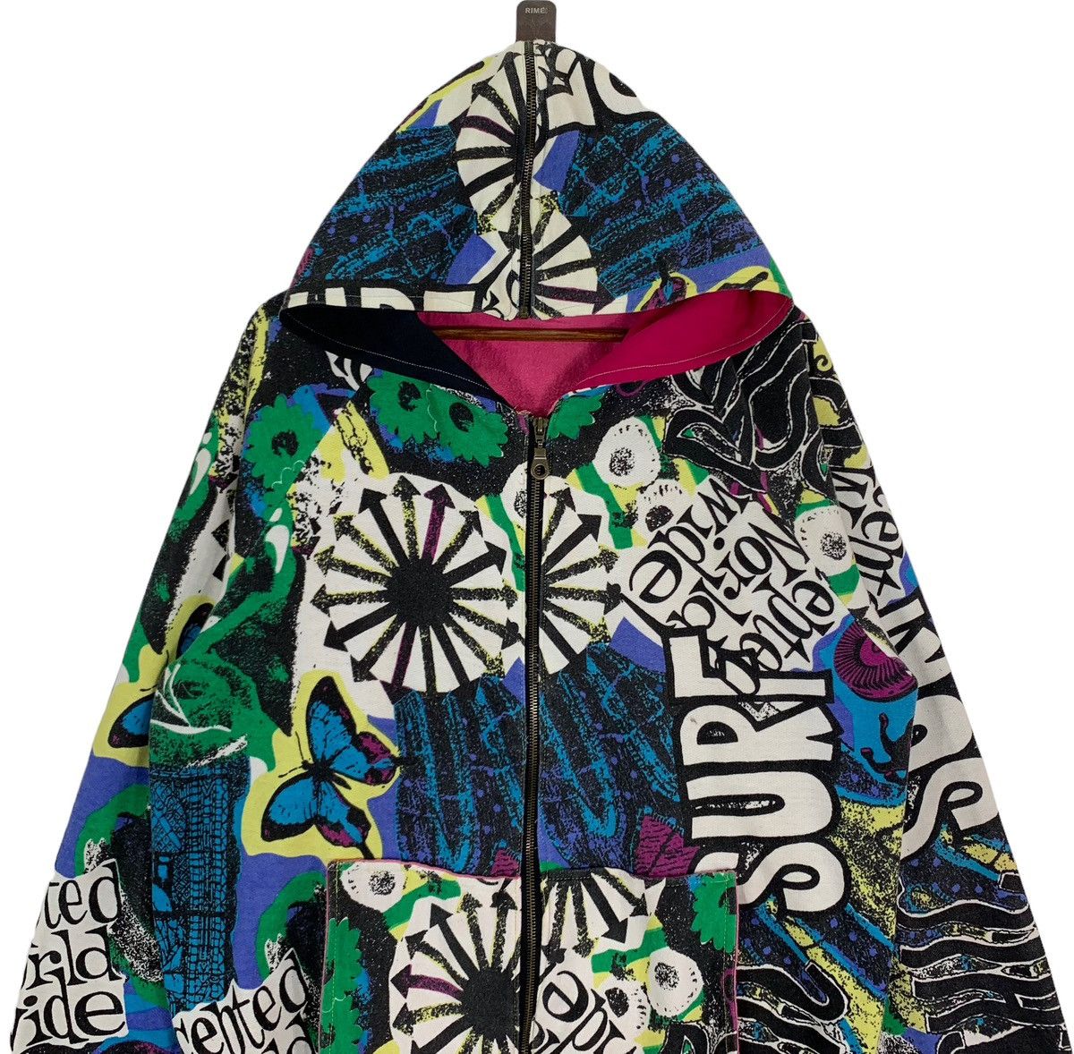 Arts & Science Vintage 90s Accepted World Wide Surfing Surfwear Hoodie Size US L / EU 52-54 / 3 - 4 Thumbnail