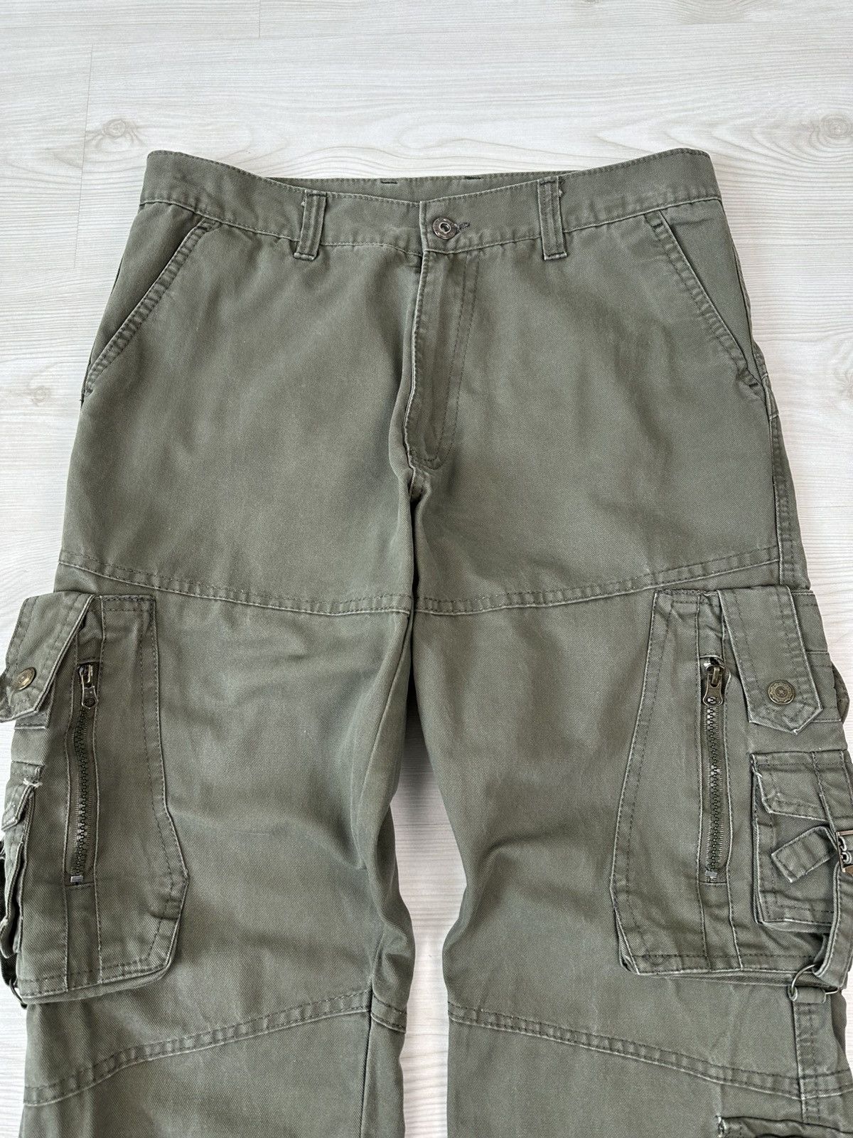 Japanese Brand Vintage Y2k Baggy Cargo Pants Avant Garde If Six Was Nine Size US 32 / EU 48 - 3 Thumbnail