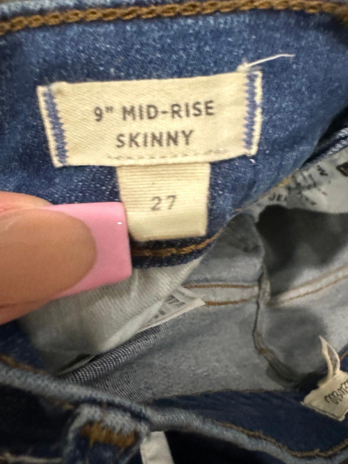 Madewell Madewell Skinny Jeans Mid Rise Size 27" / US 4 / IT 40 - 4 Thumbnail