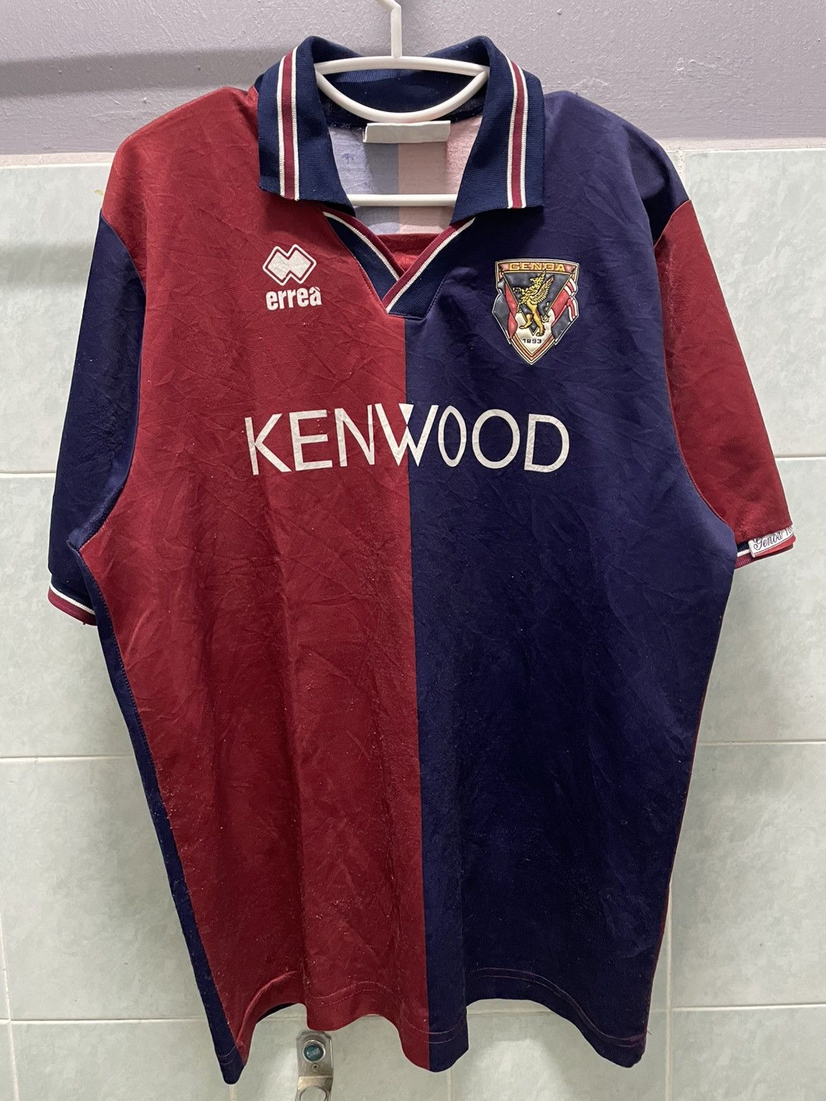 Vintage 1994 Genoa CFC Home jersey Size US L / EU 52-54 / 3 - 1 Thumbnail