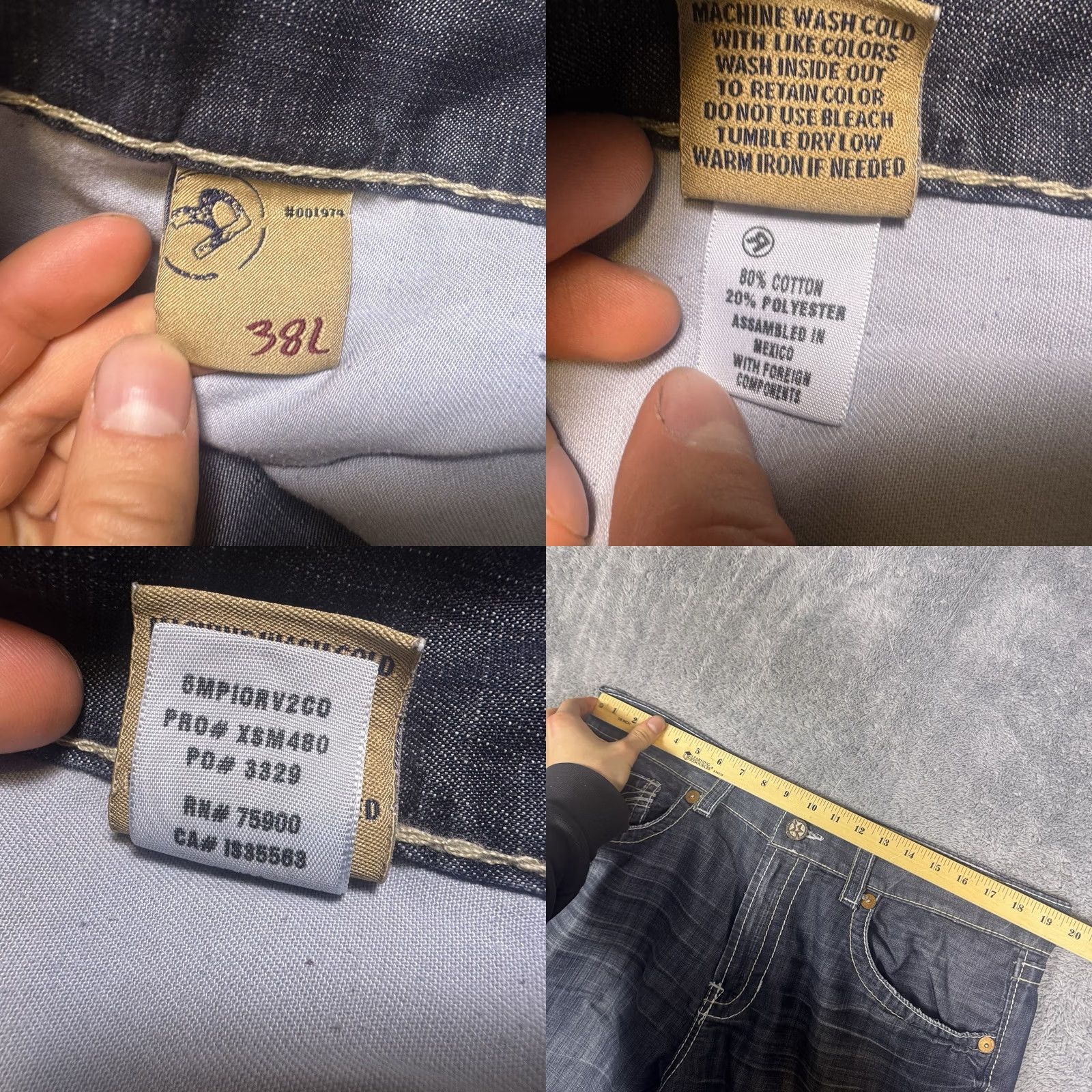Vintage VINTAGE Big Star Jeans Pioneer Bootcut Collection Cowboy Western Men 38L x36 Size US 38 / EU 54 - 8 Thumbnail
