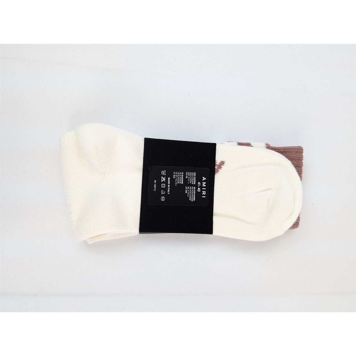 Amiri o1rshd1 Size: 41-42 / Stack Stripe Chunky Socks in Brown Size ONE SIZE - 3 Thumbnail