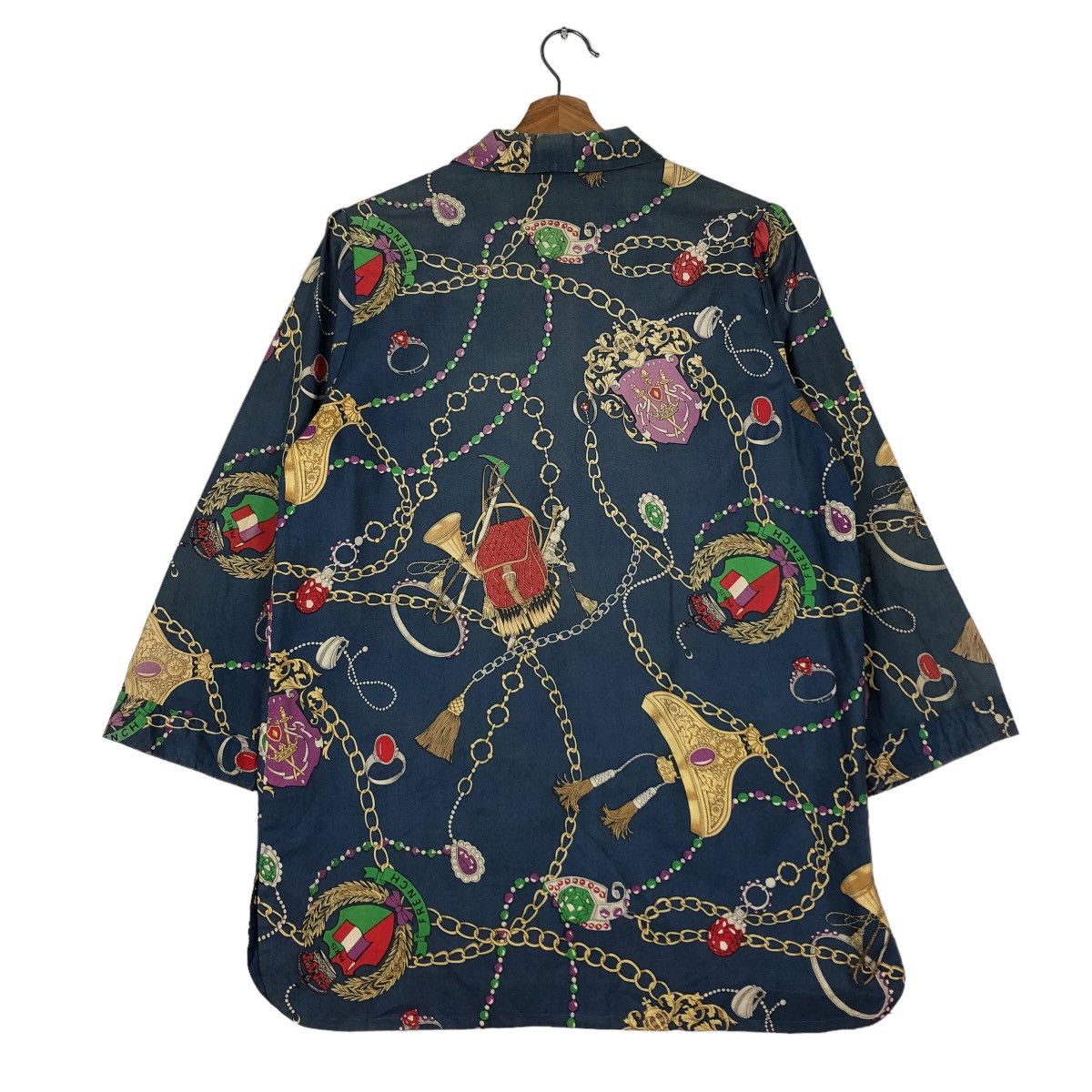 Japanese Brand 🔥Rare Design Work Jacket Double Collar Full Print Design Size US M / EU 48-50 / 2 - 8 Thumbnail