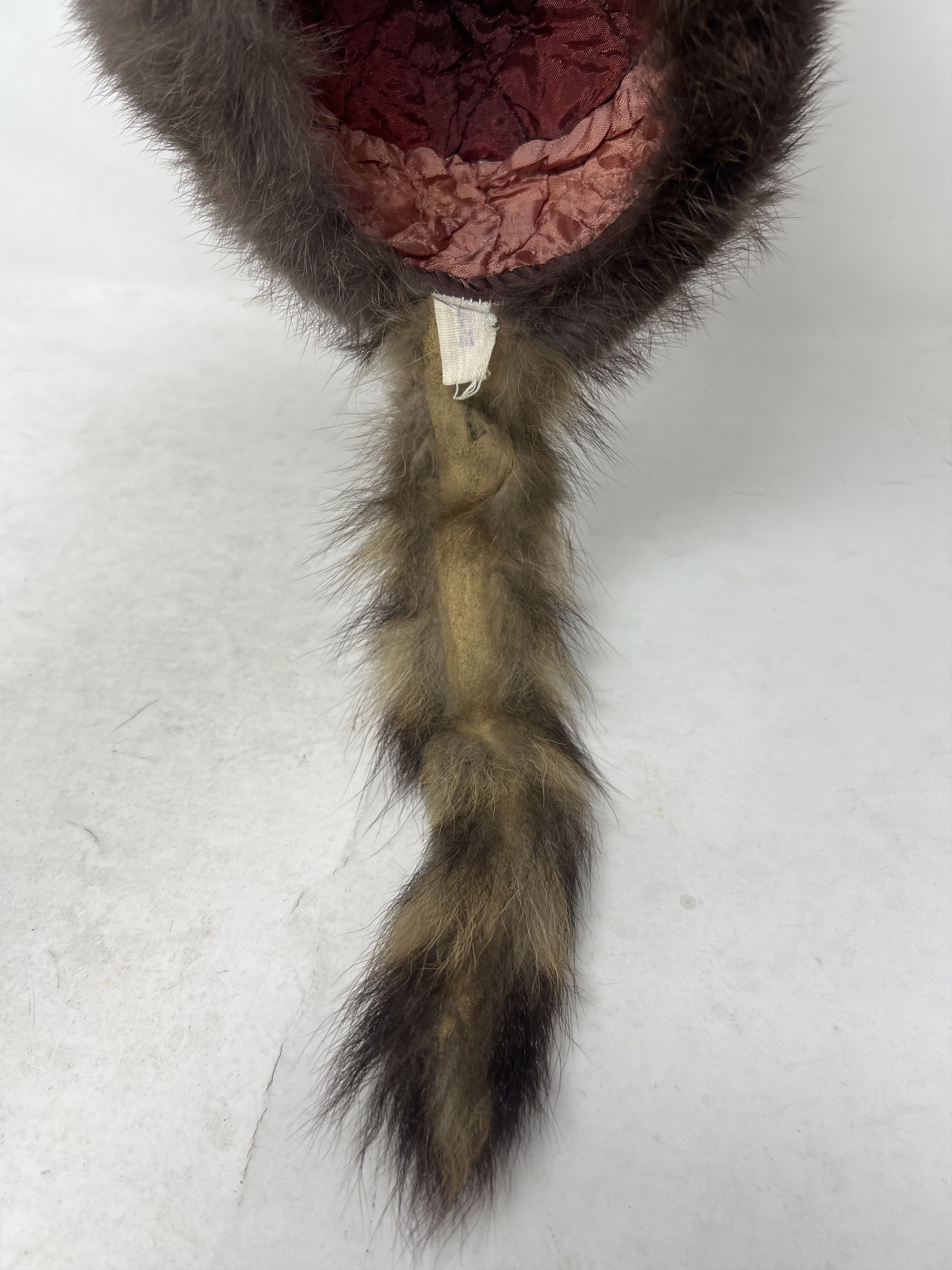 Vintage DAVY CROCKETT RACCON DANIEL BOONE FUR HAT Size ONE SIZE - 8 Thumbnail